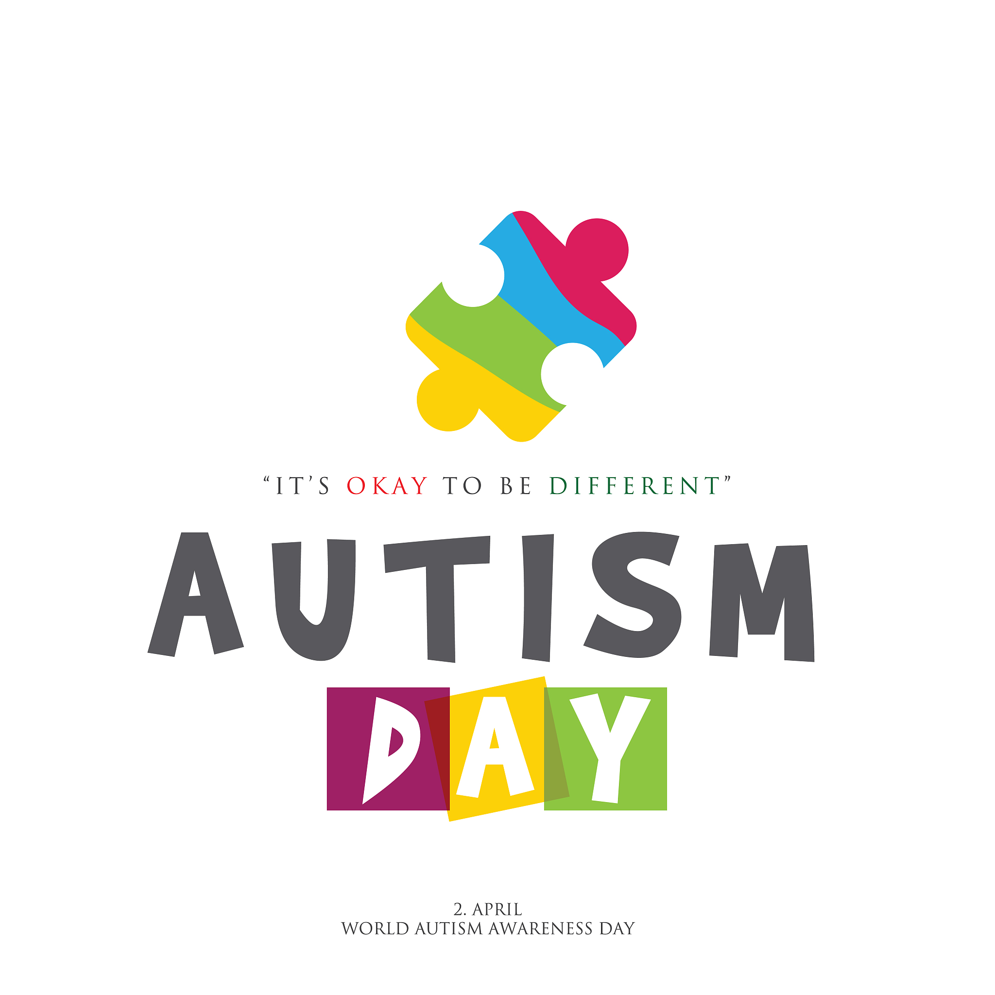 world autism awareness day. puzzle stock illustration