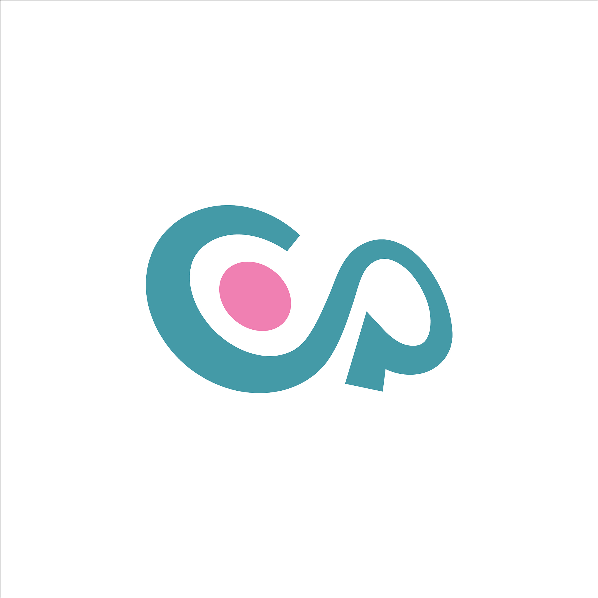 cp or pc letter template logos design