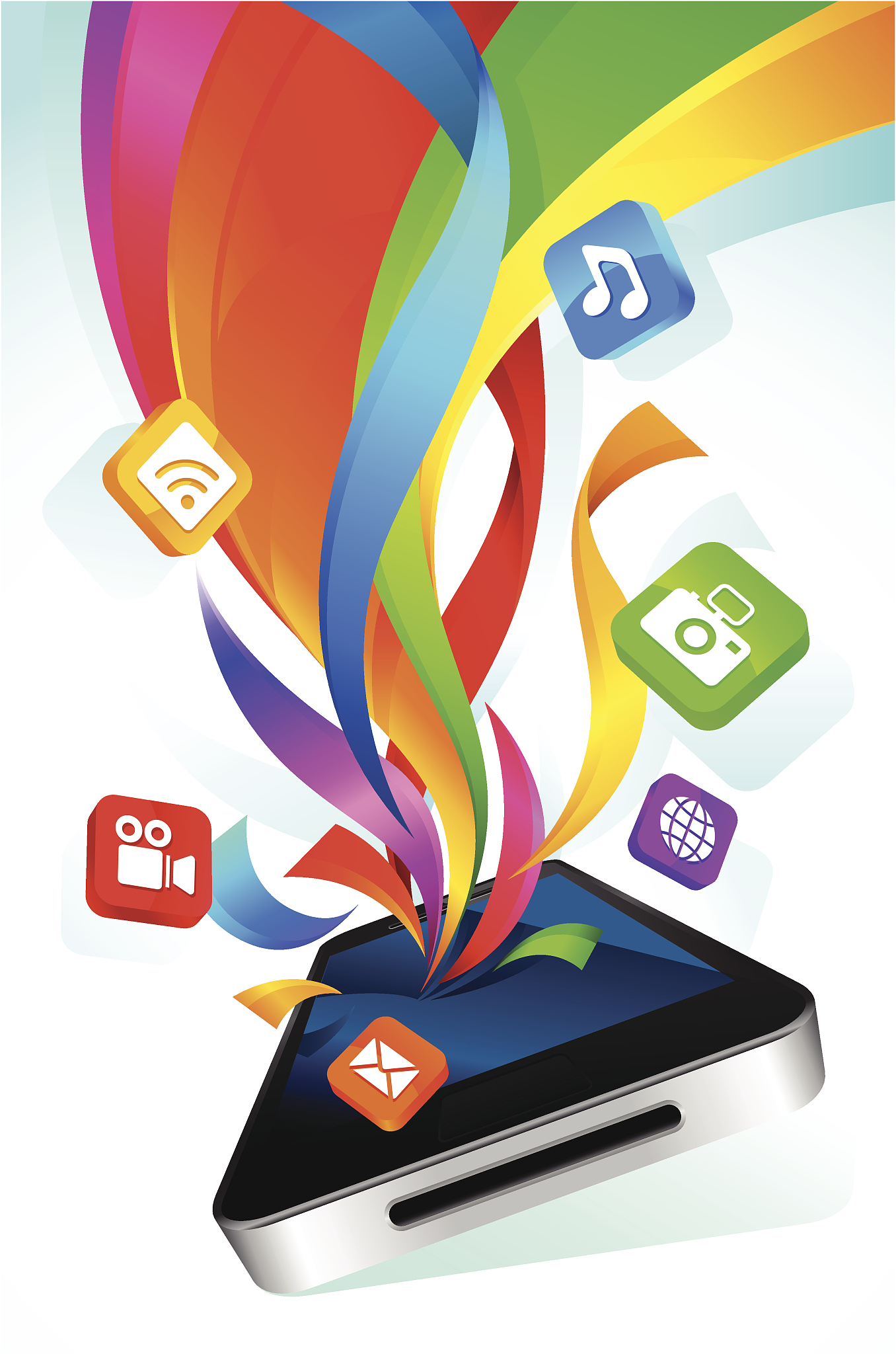 smart phone colorful fun