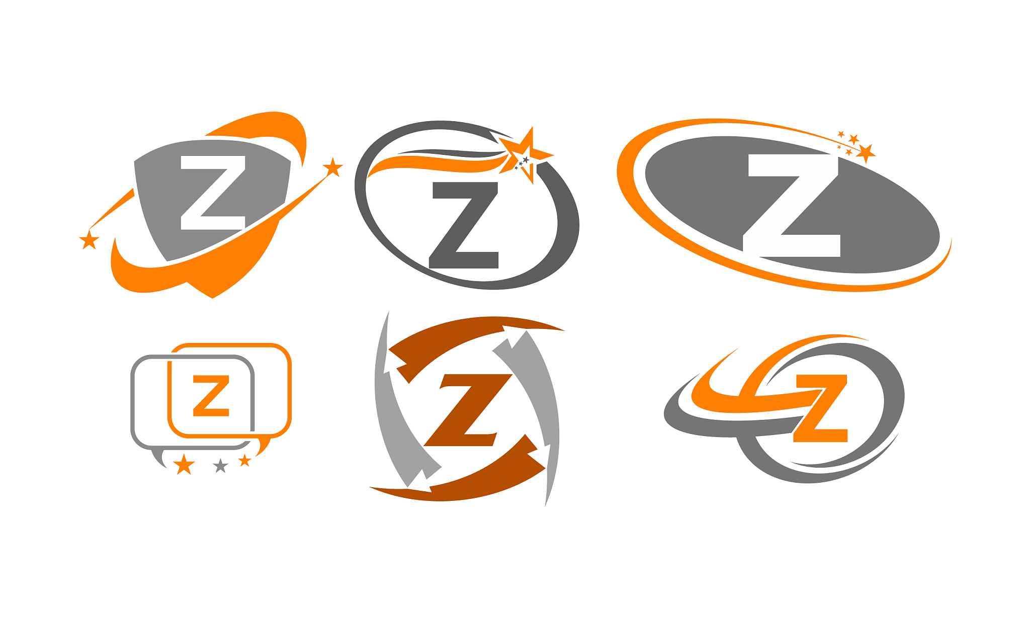 logotype z modern template set