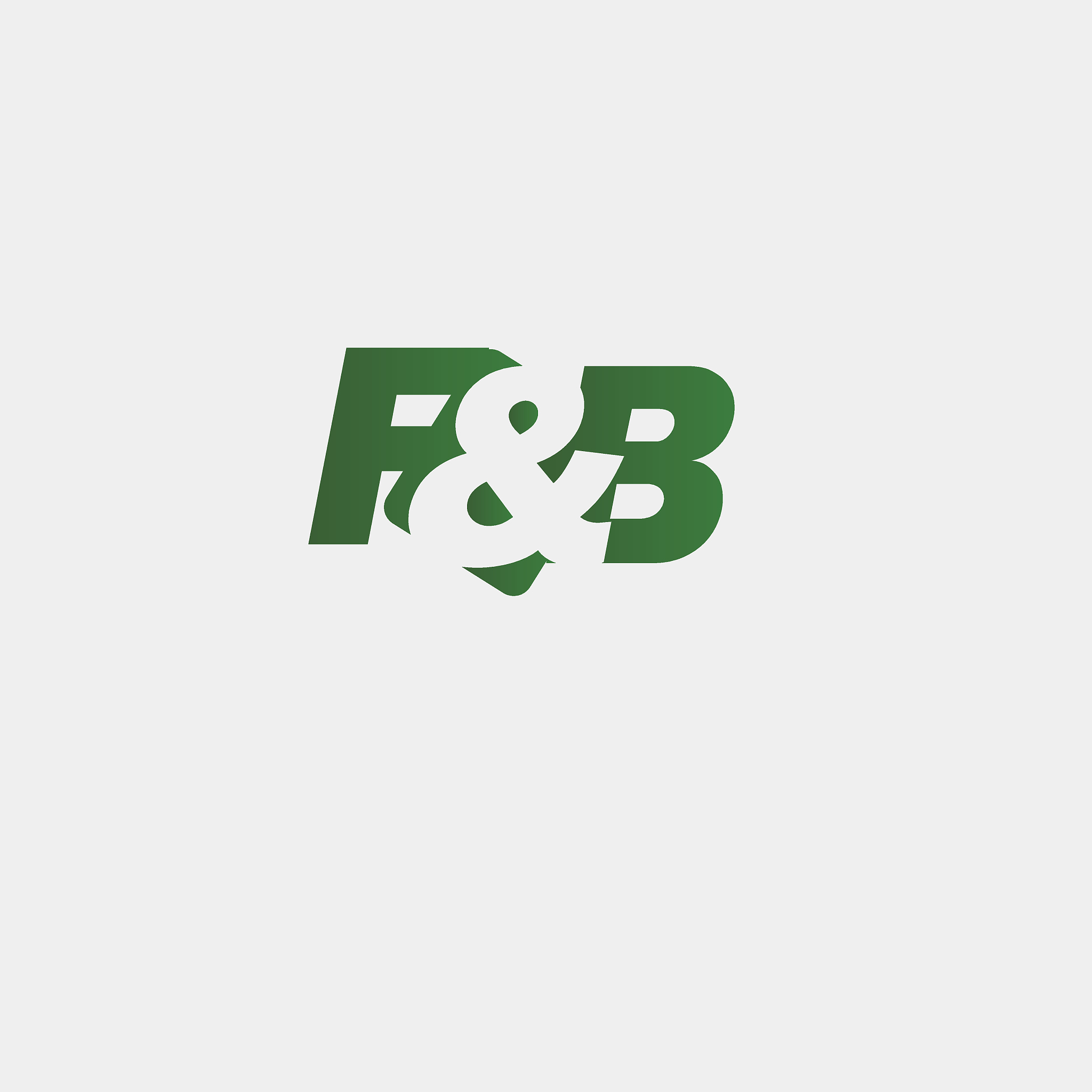 f&b letter element design