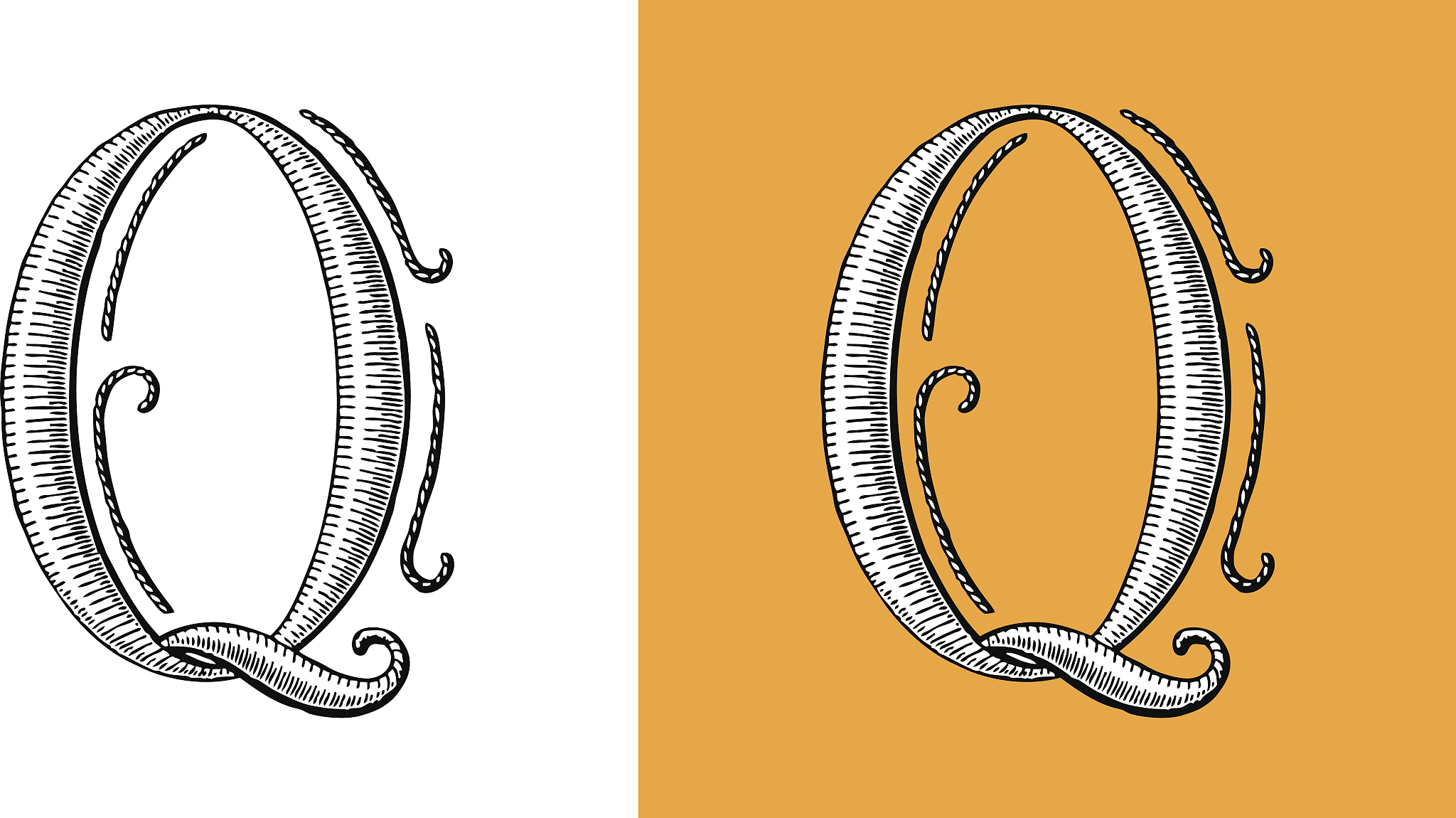 q, letter, alphabet, type, retour du r?tro, lettrine,monogram, c