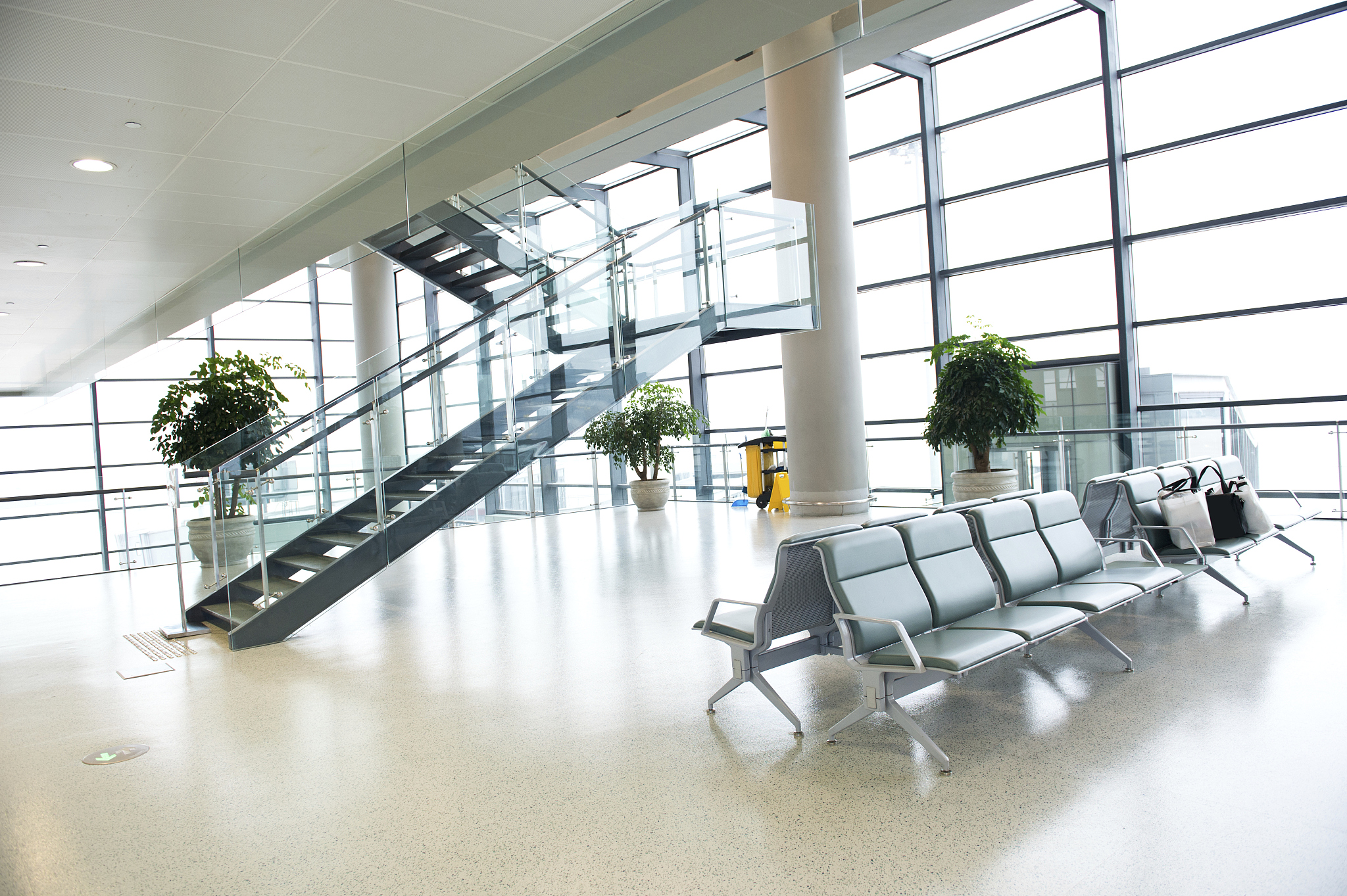 airport departure waiting area