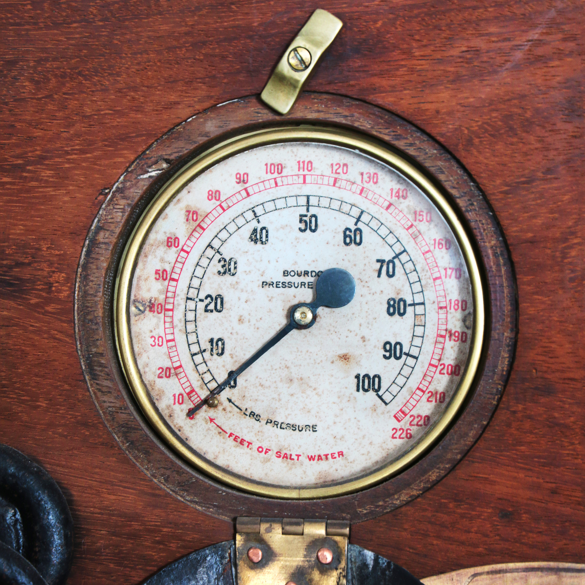 antique pressure gauge