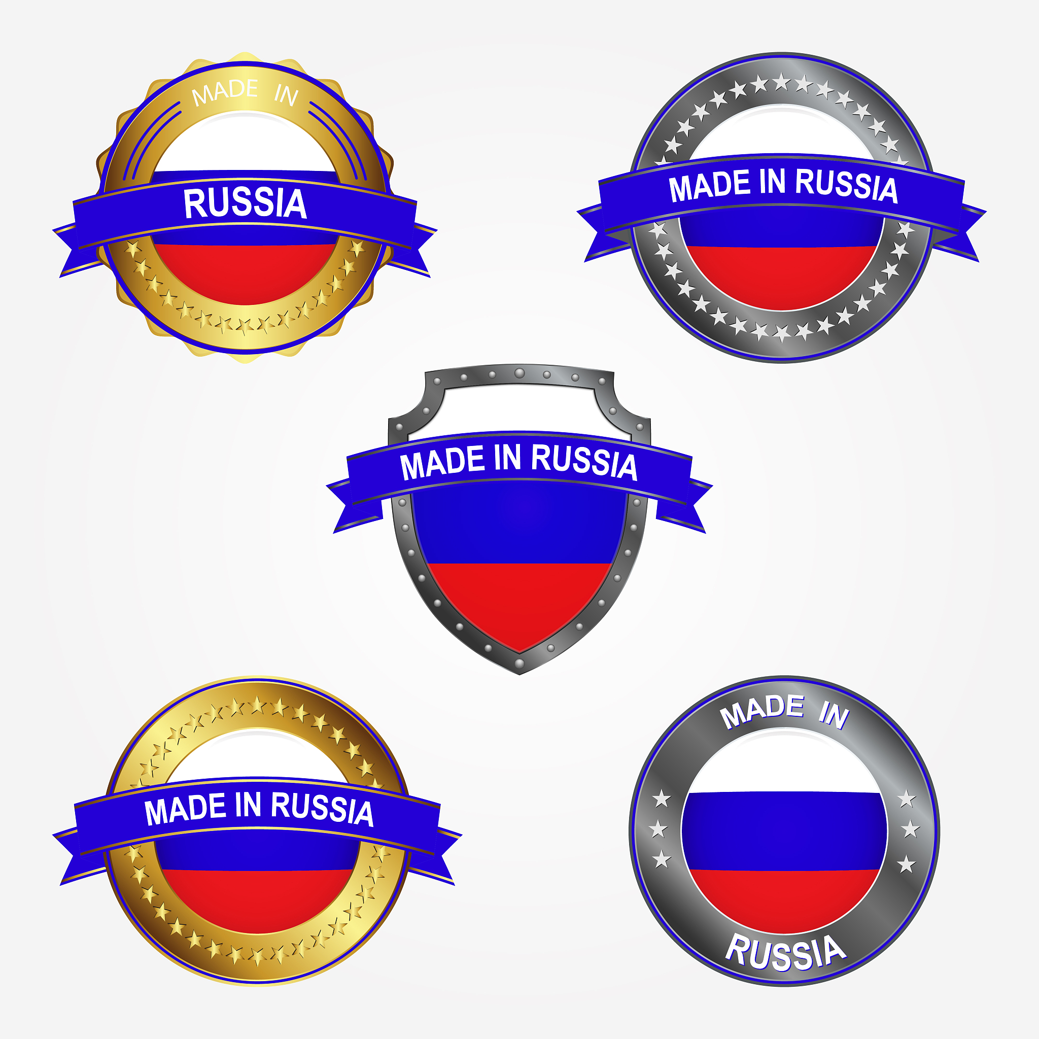 design label of made in russia