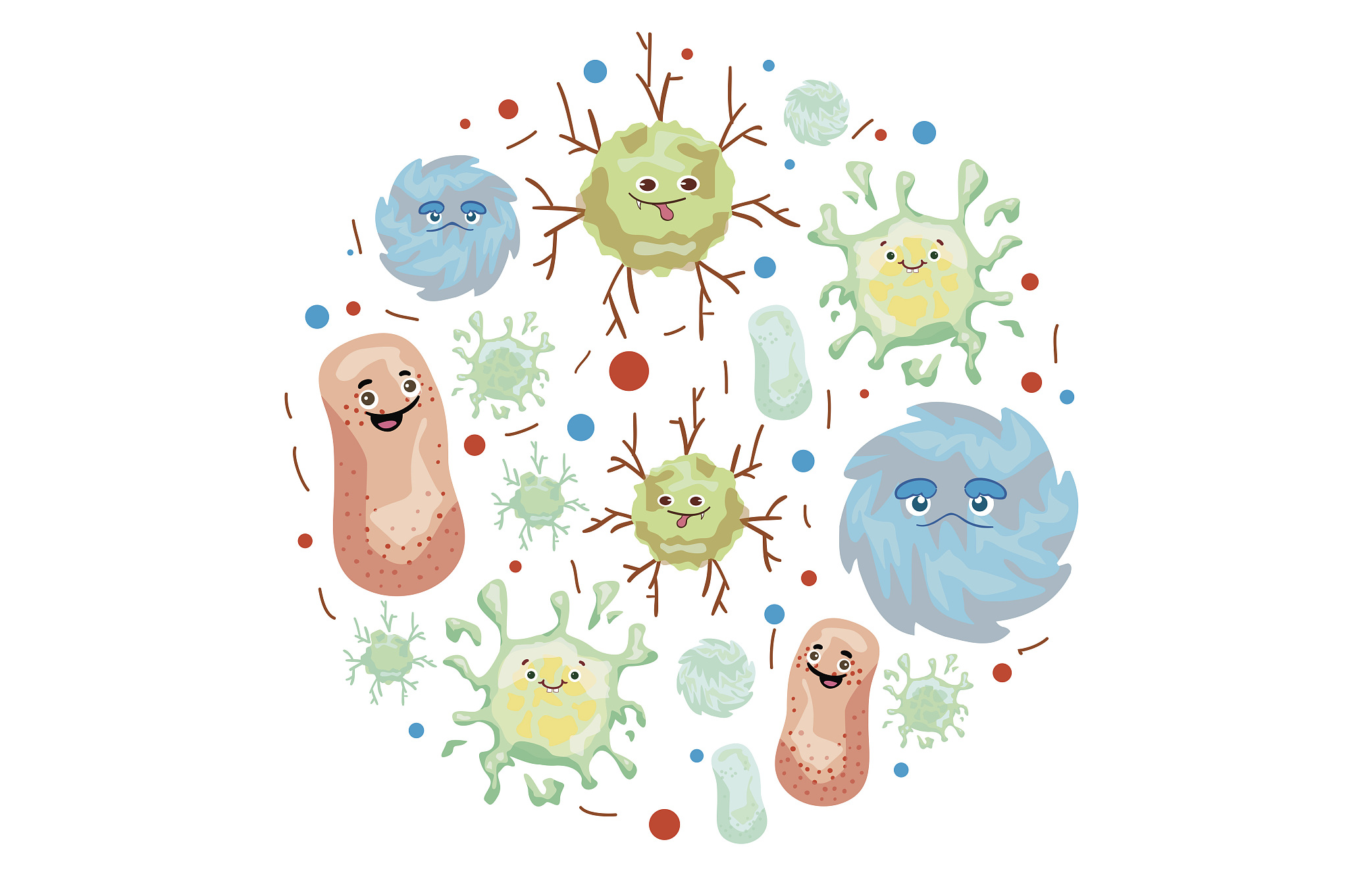 Agathobacter、Alistipes、Bacteroides、Bifidobacterium、Blautia、Erysipelotrichaceae_UCG-003、Escherichia-Shigella、Faecalibacterium、Parabacteroides、Ruminococcus_torques_group、Streptococcus和Subdoligranulum是有益