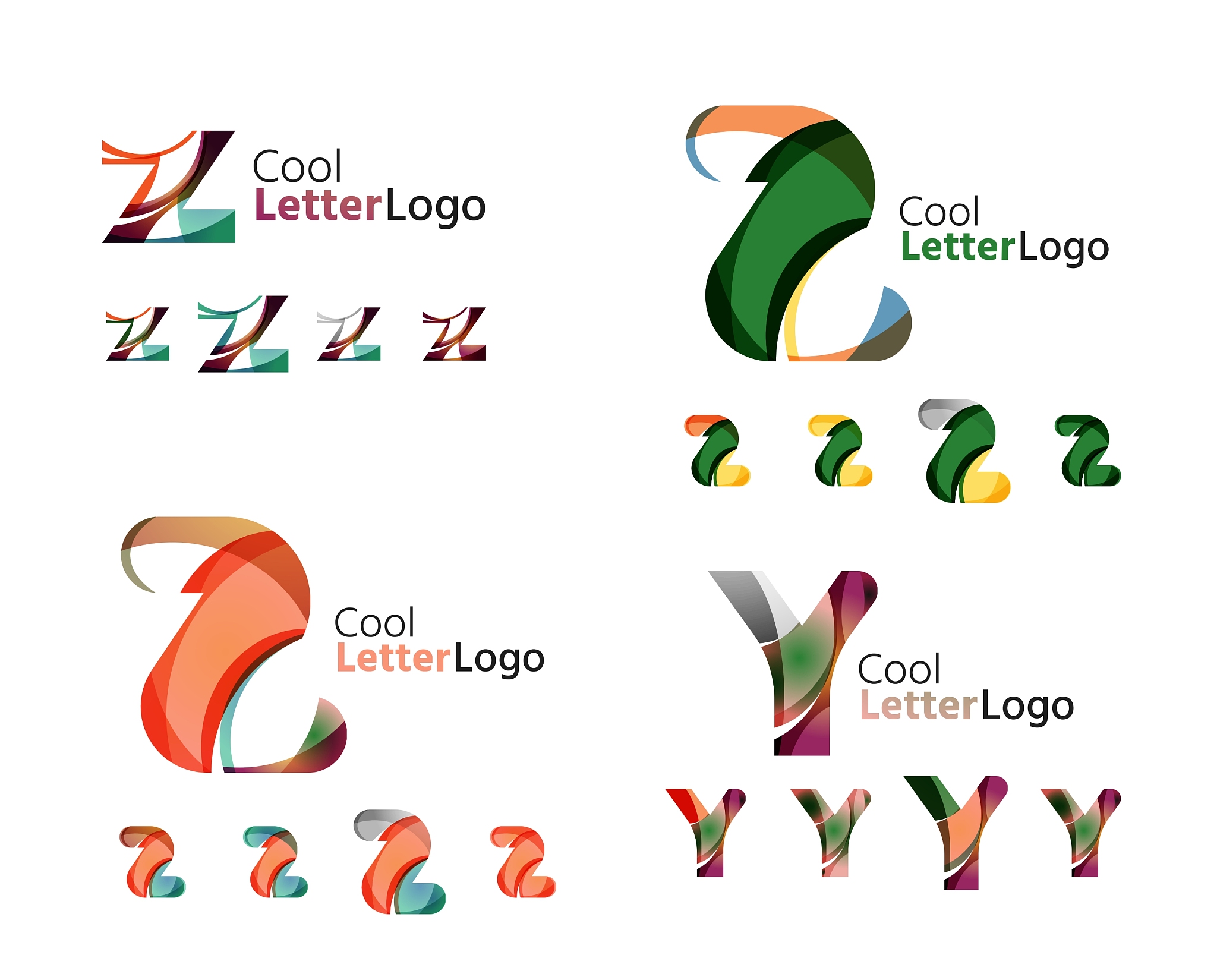 letter business emblem collection