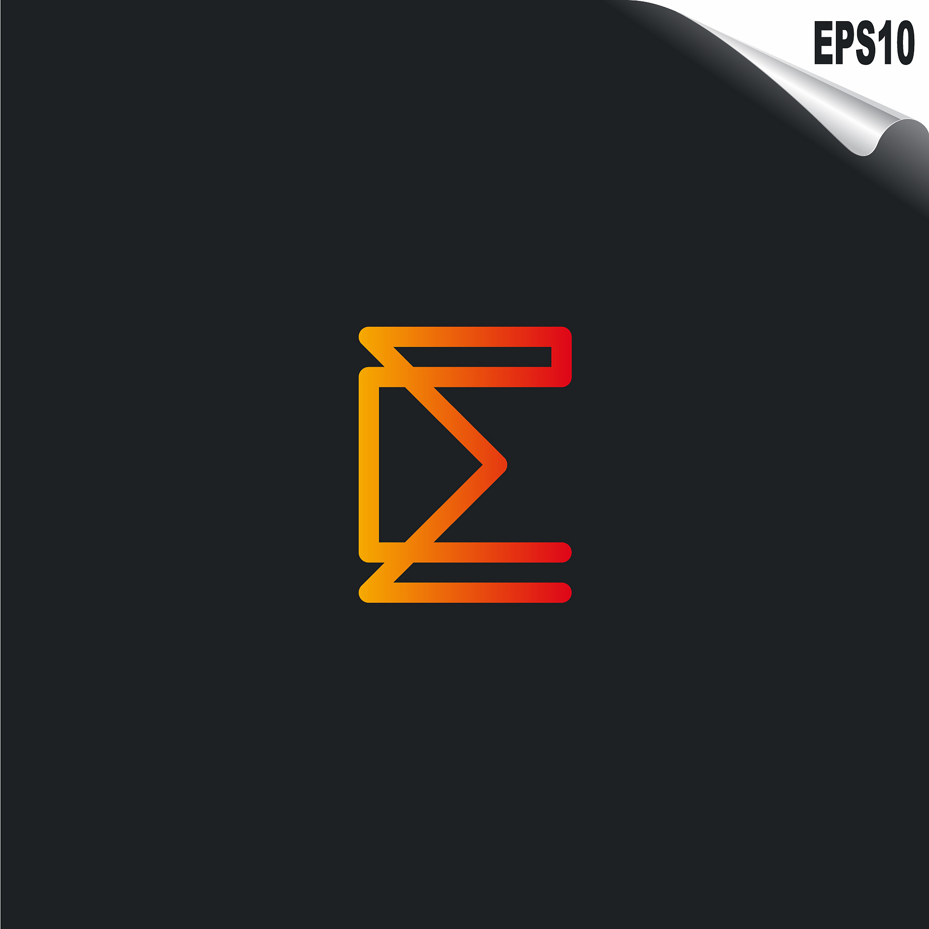 initial e logo monogram design template simple