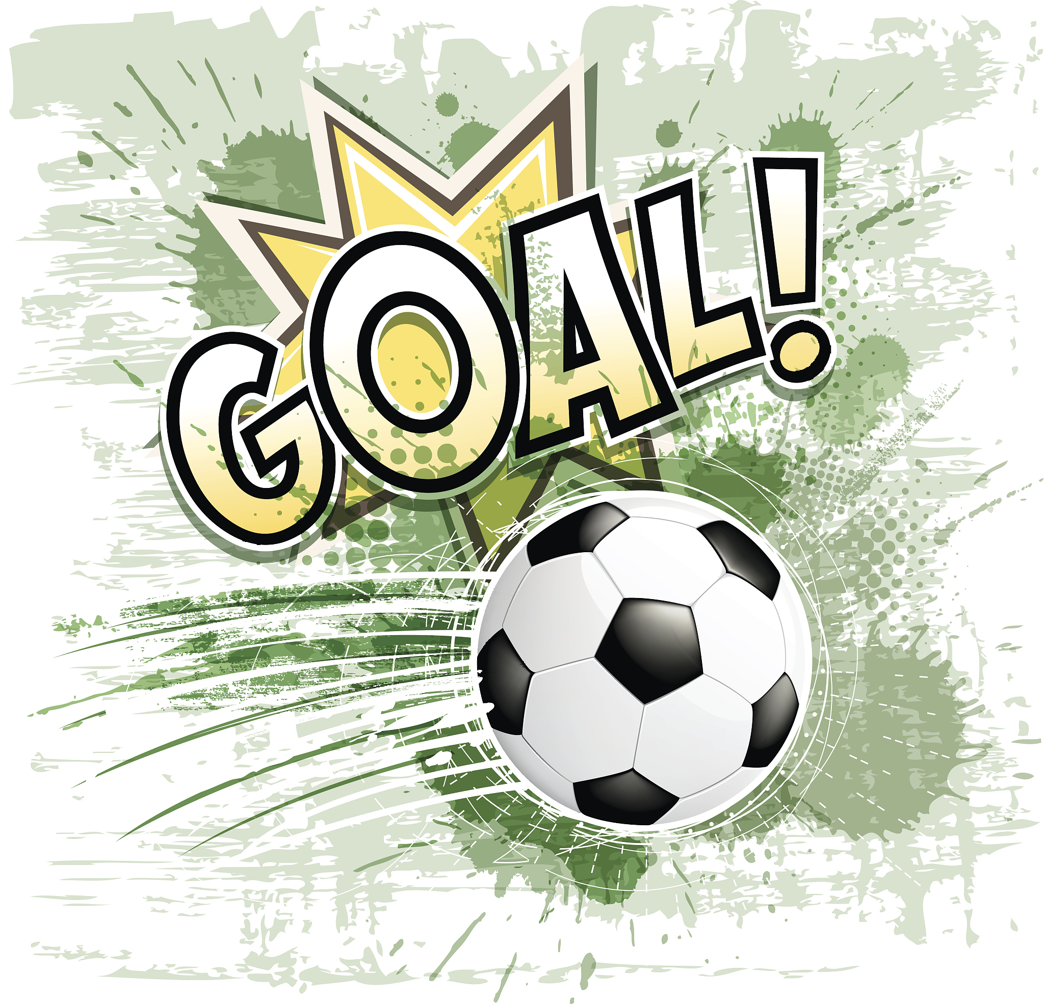 soccer ball goal sign