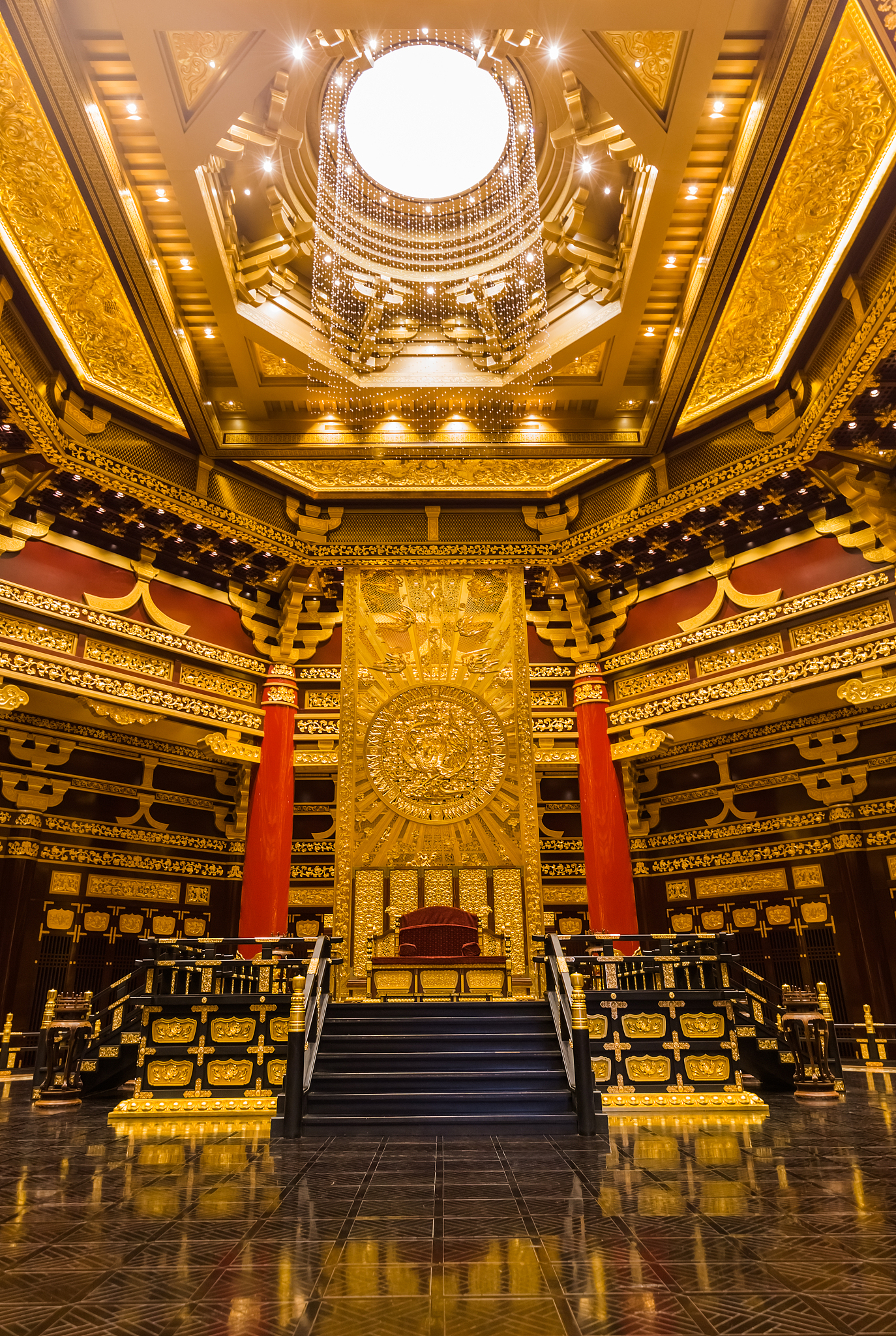 interior of pagoda in luoyang city national heritage park - chin