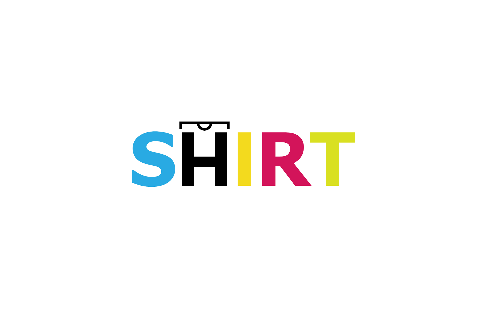 creative colorful unique tee shirt design logo