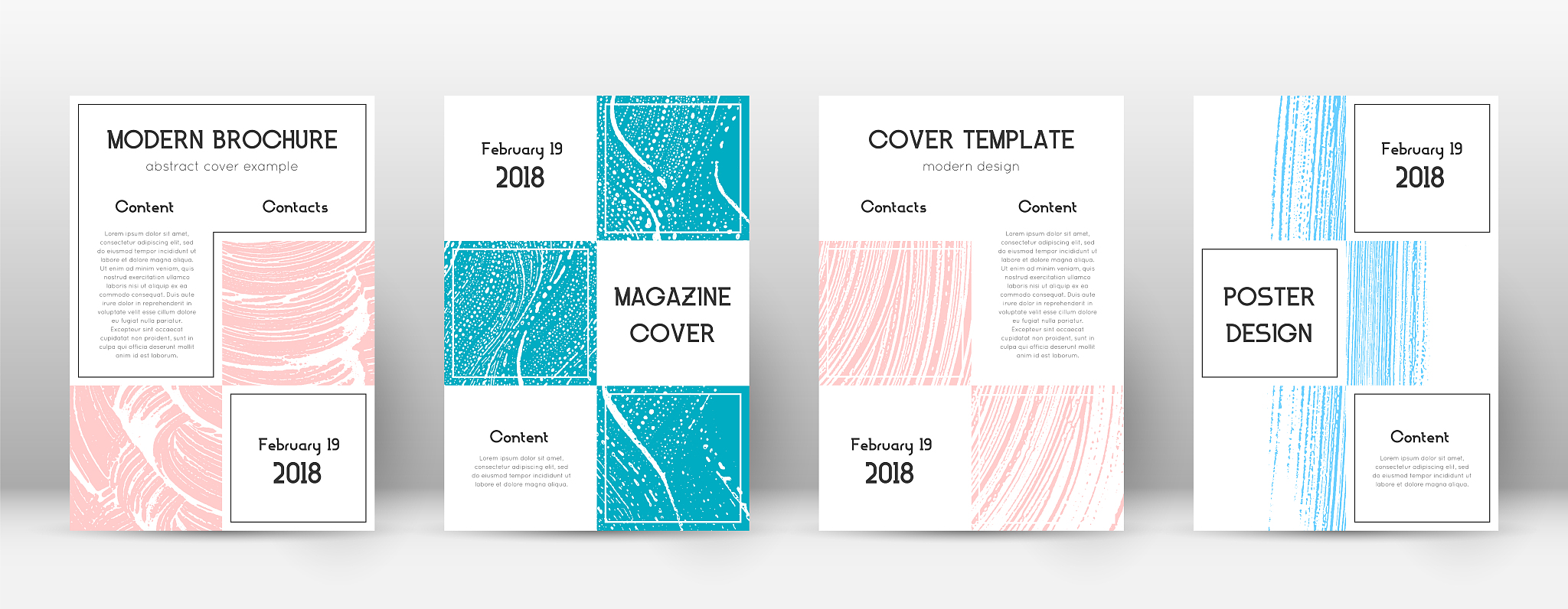 cover page design template. business brochure layout. bizarre tr