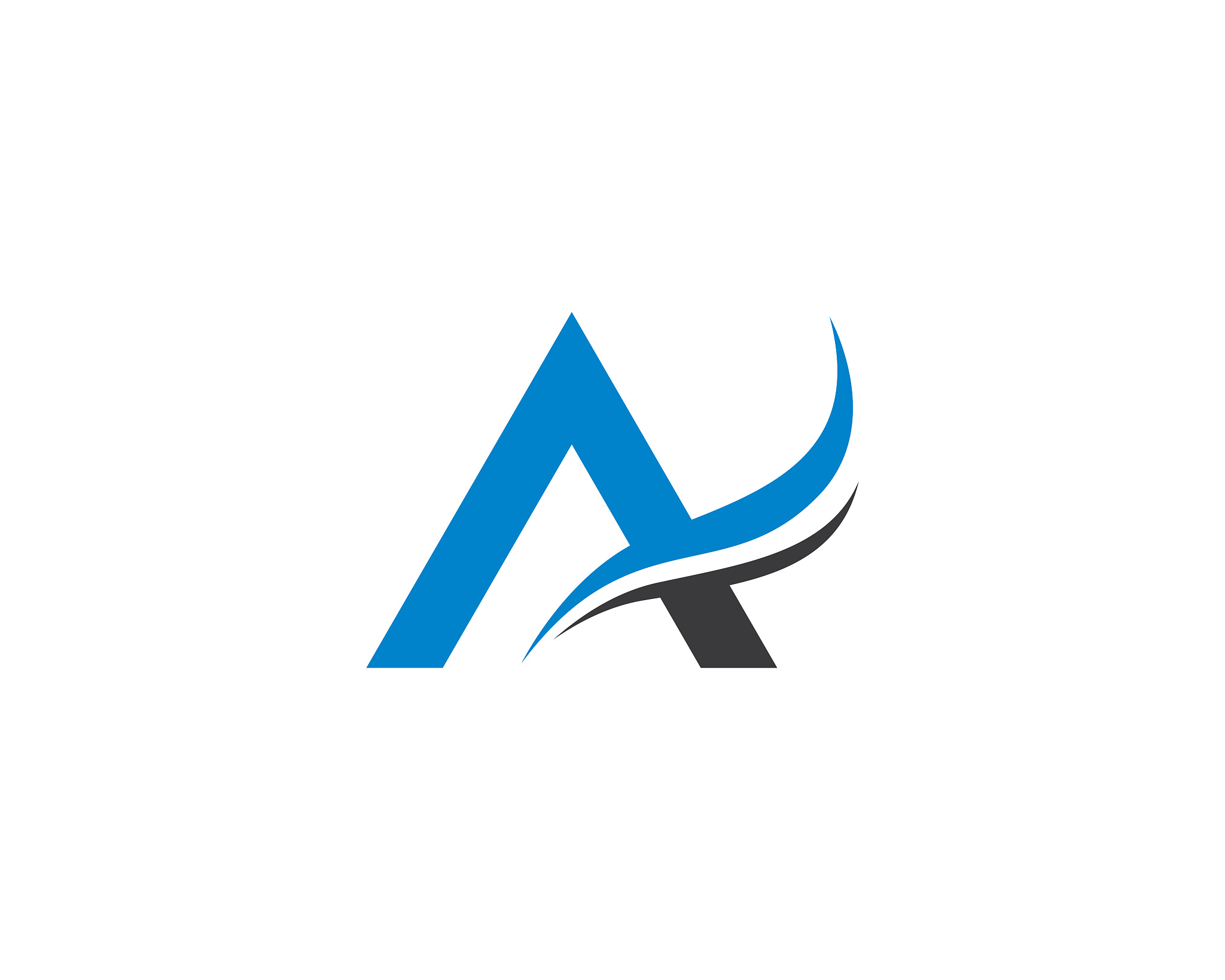 letter a symbol illustration design