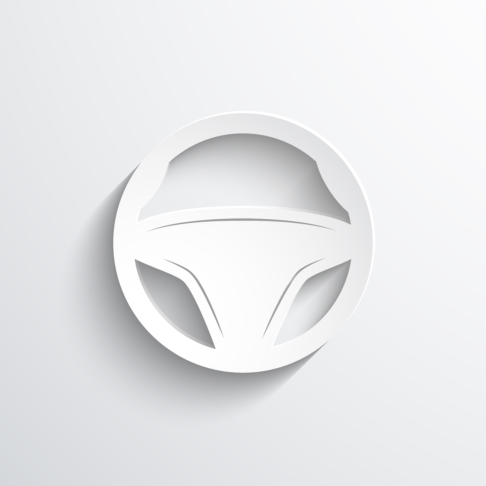 vector steering wheel, web icon.