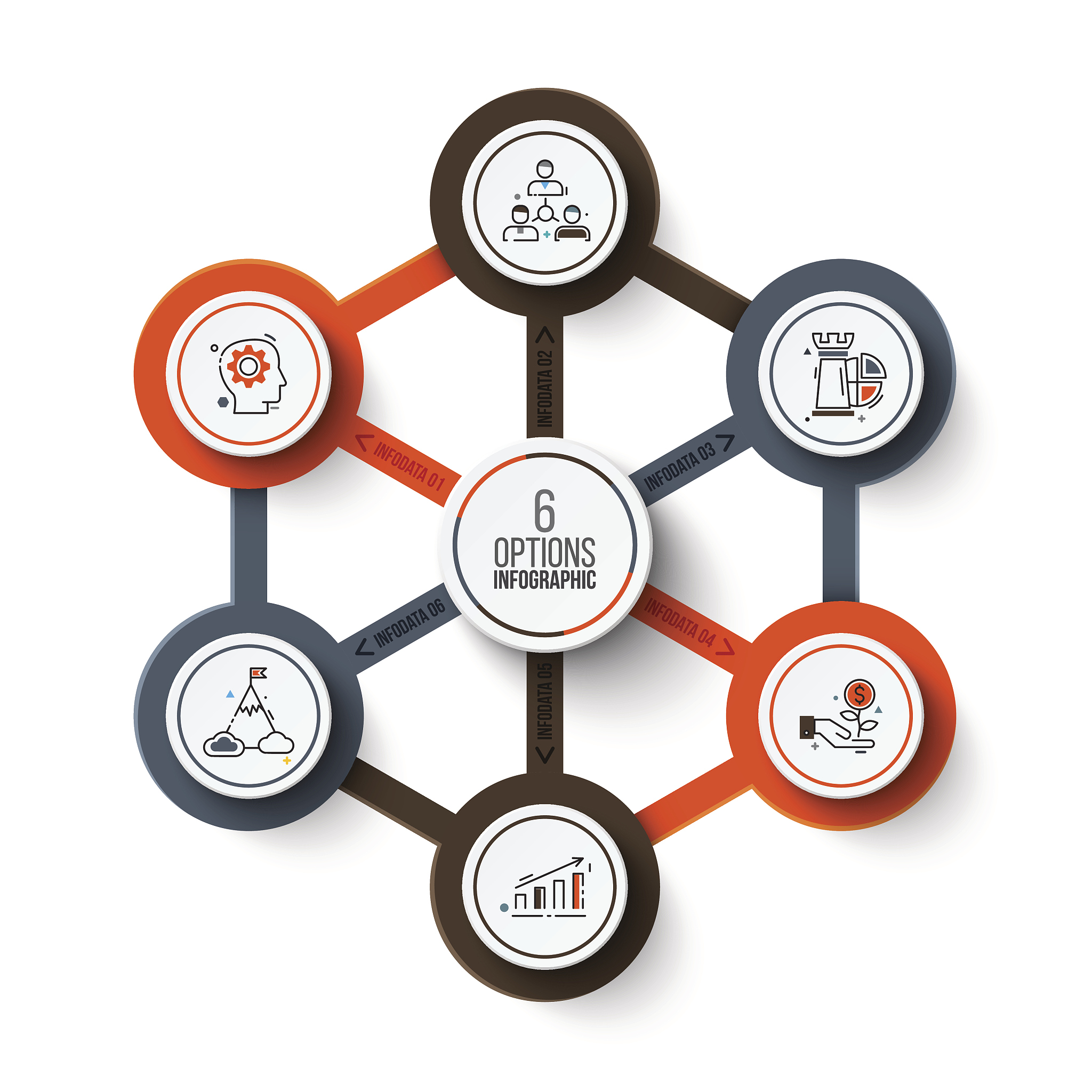 vector circle infographic.