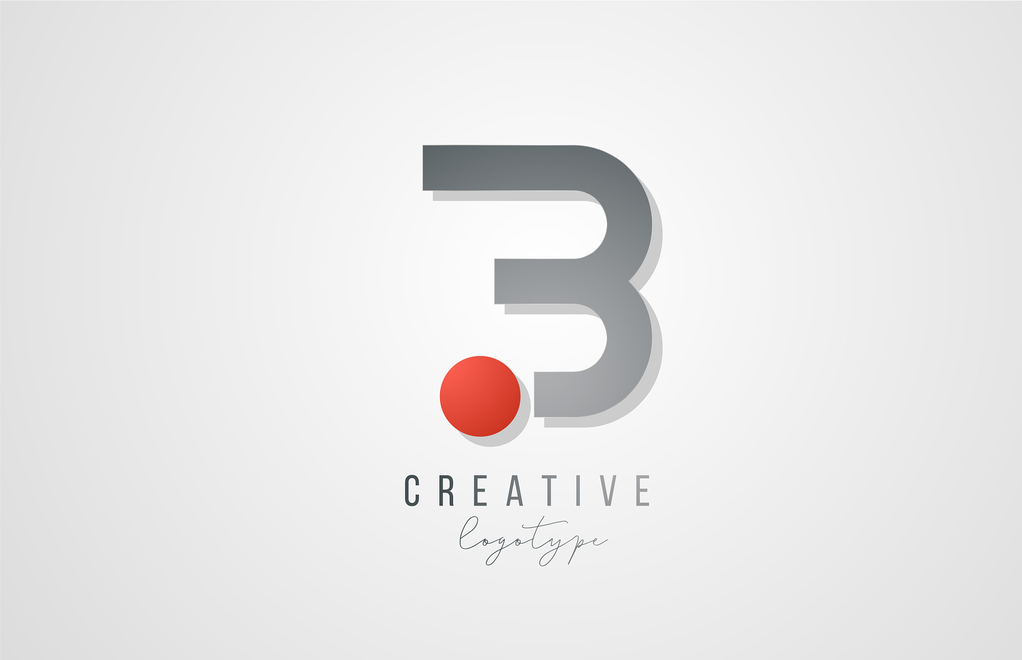 letter b logo alphabet icon design template