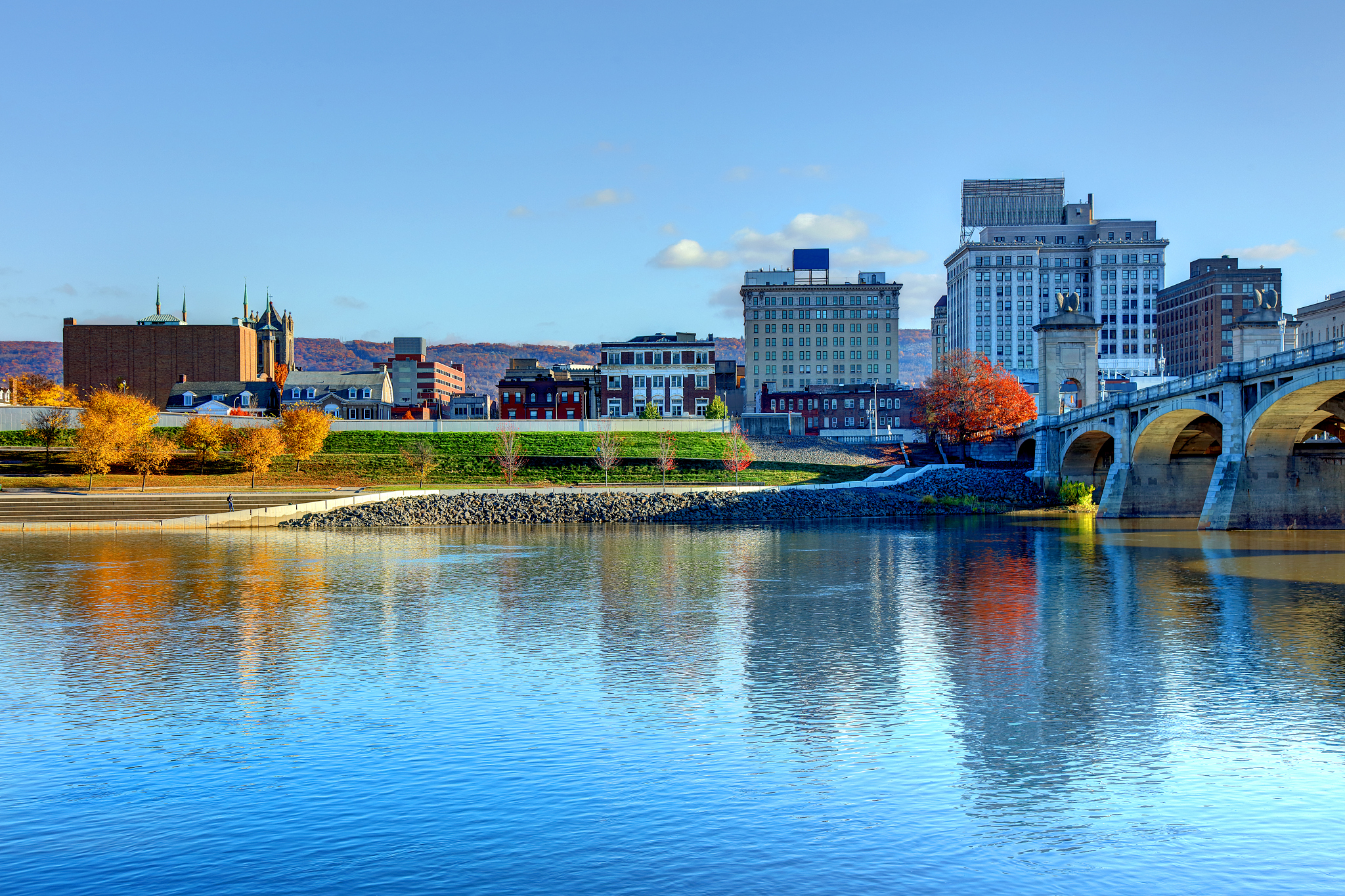 downtown wilkes-barre pennsylvania skyline