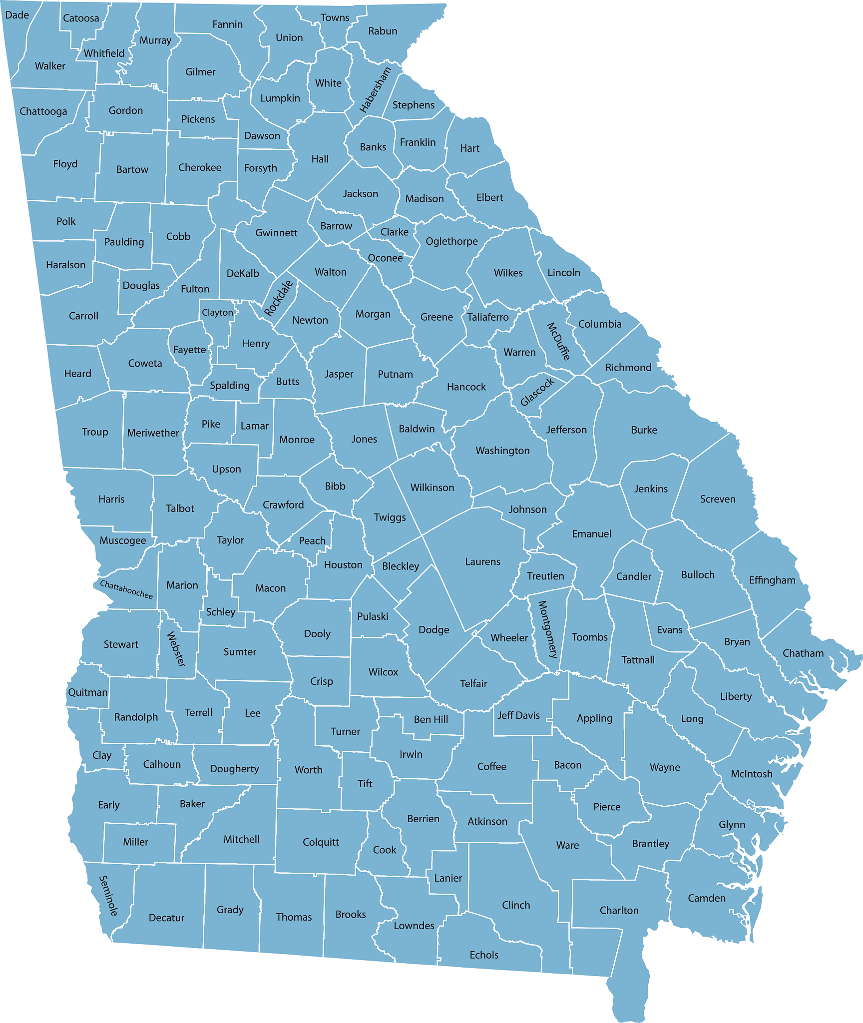 georgia map