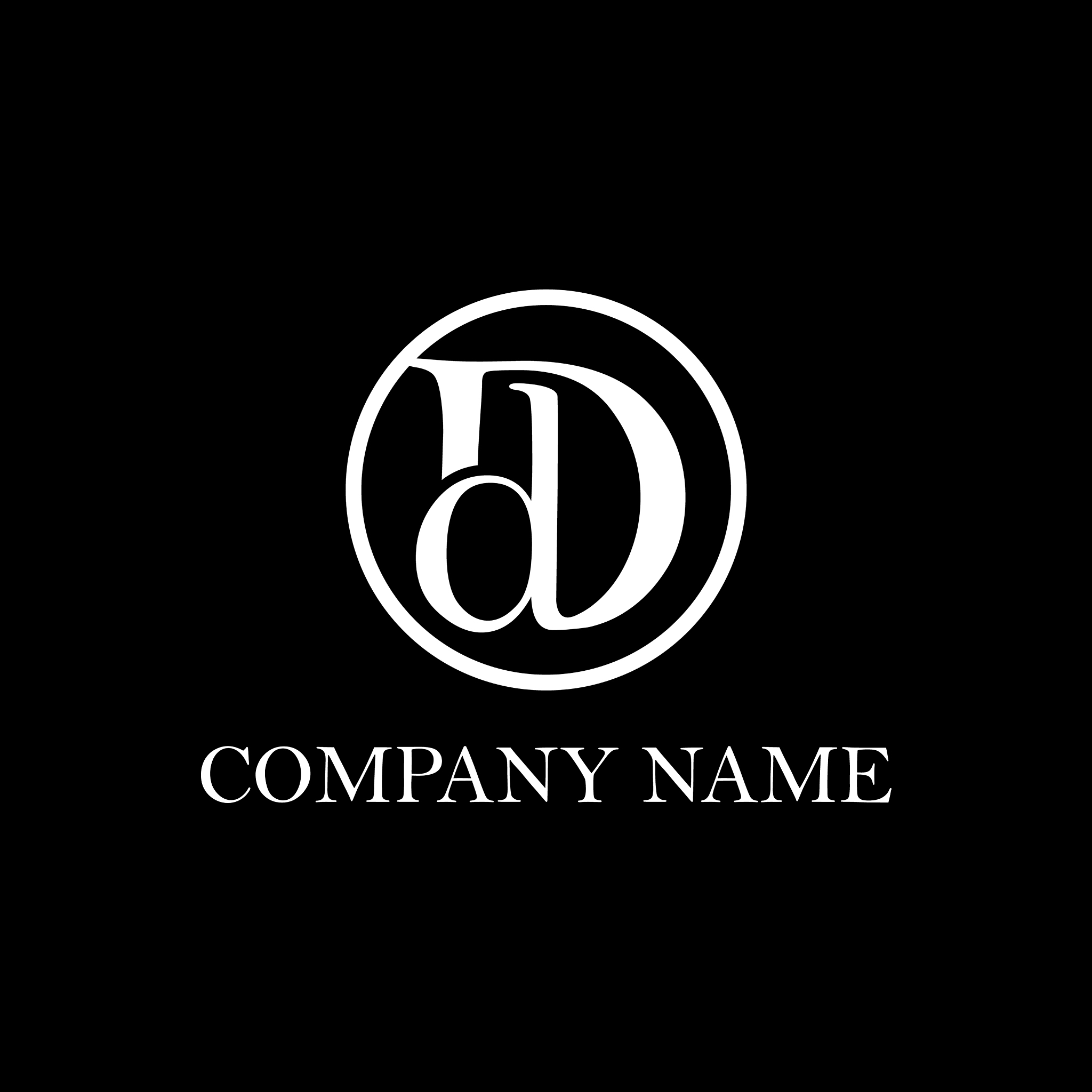 letter dd logo design inspiration clean and