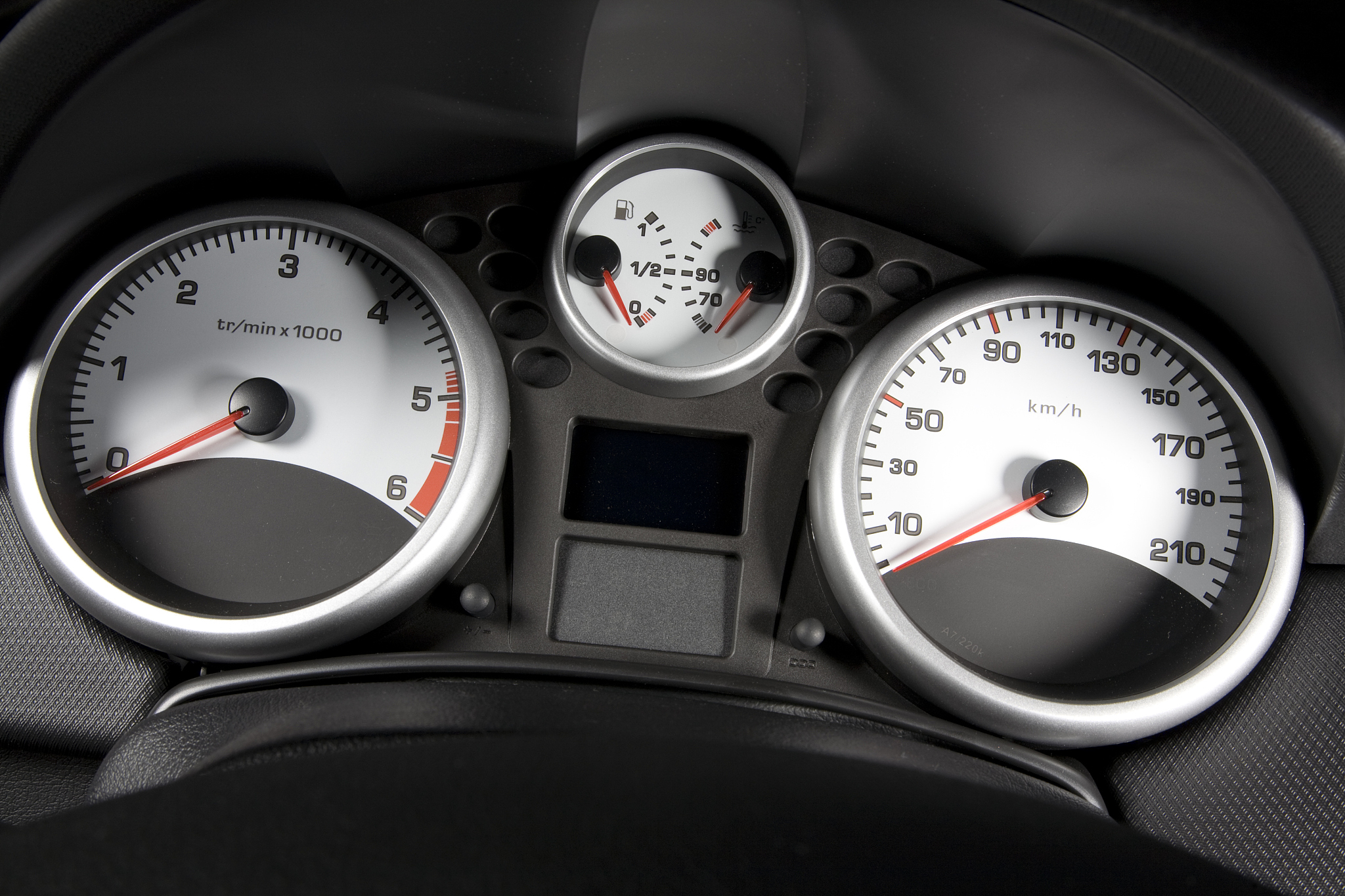 car dashboard.