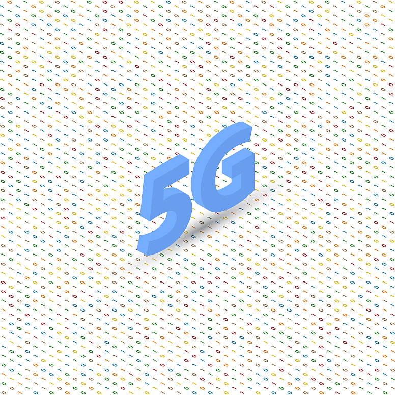 5g symbol of high-speed wireless connection on a