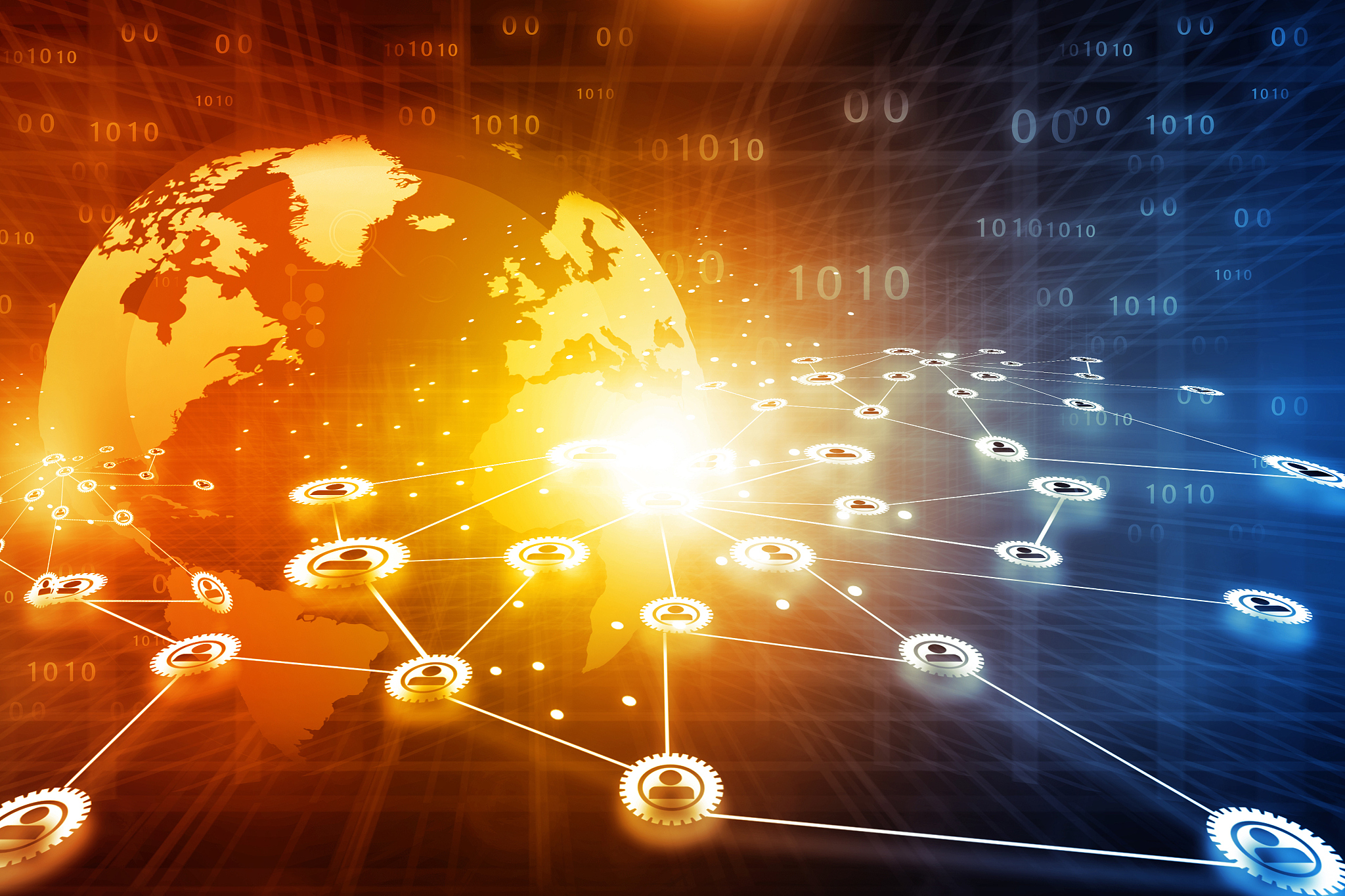 global business network concept