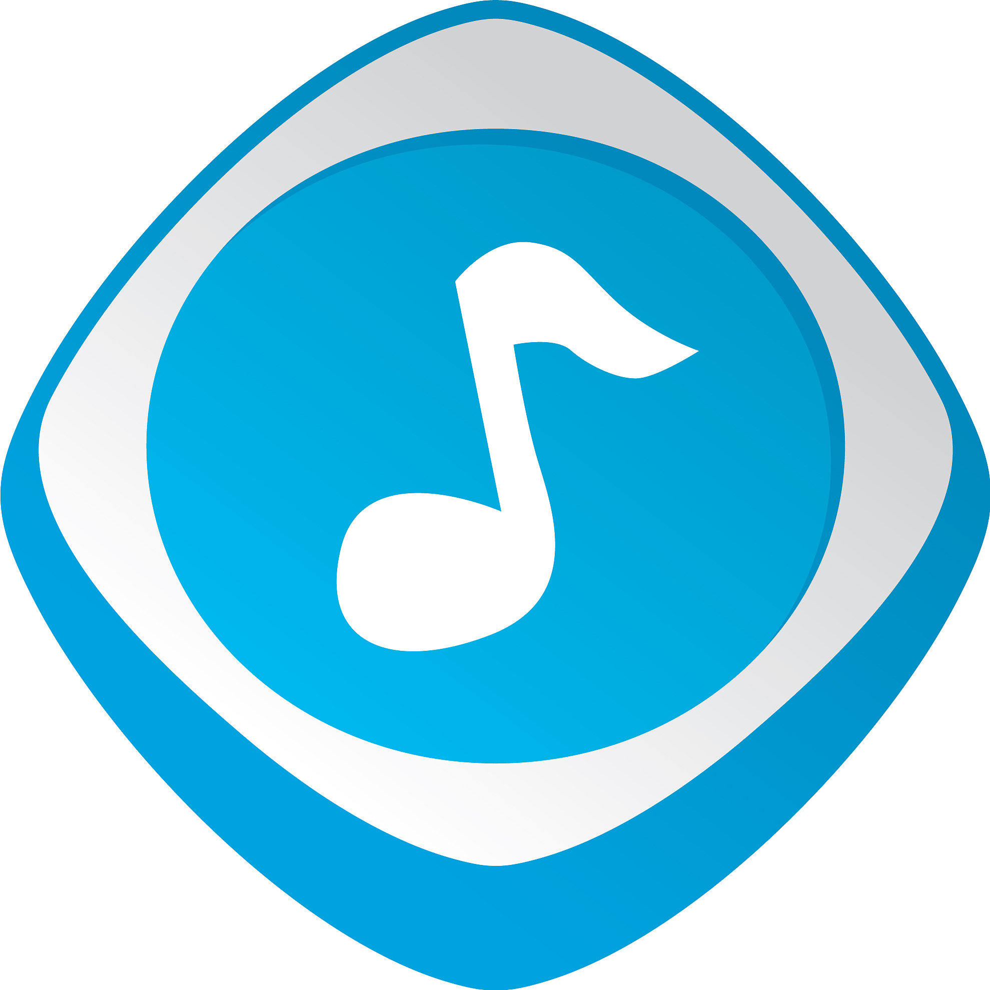 music audio glossy color app icon button game