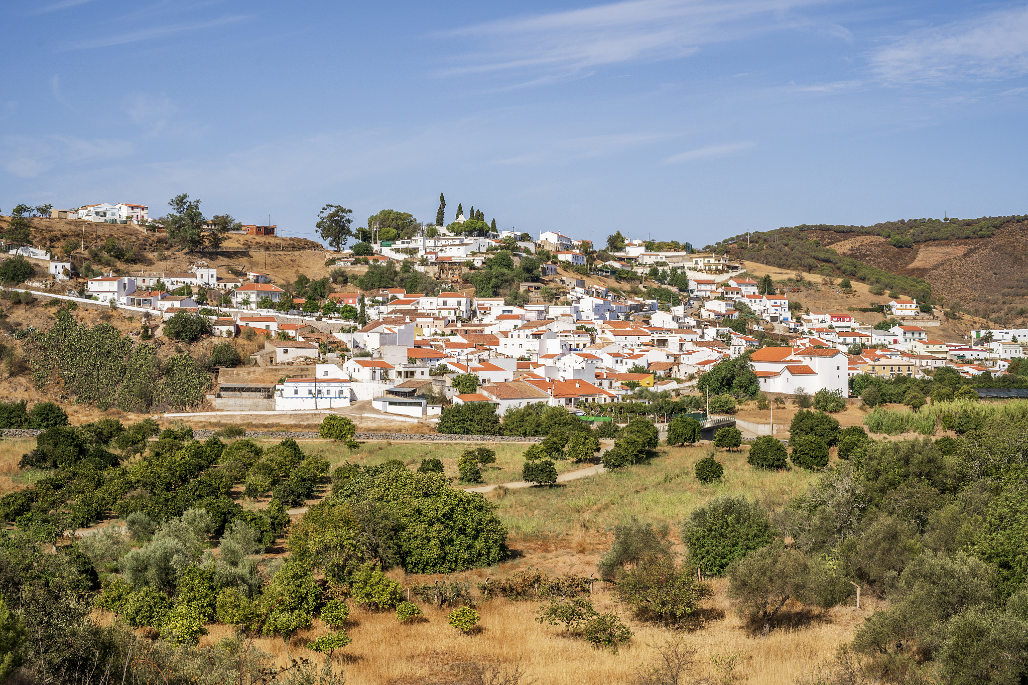 traditional portuguese town of odeleite, famous because of water