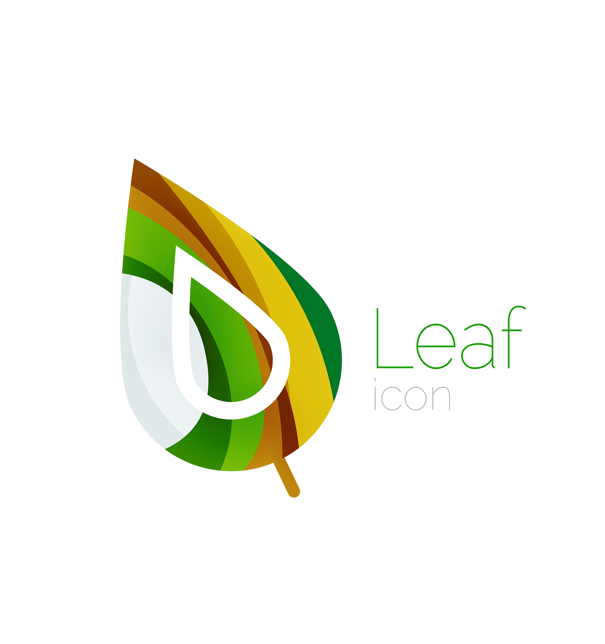 abstract leaf company logo nature logotype idea