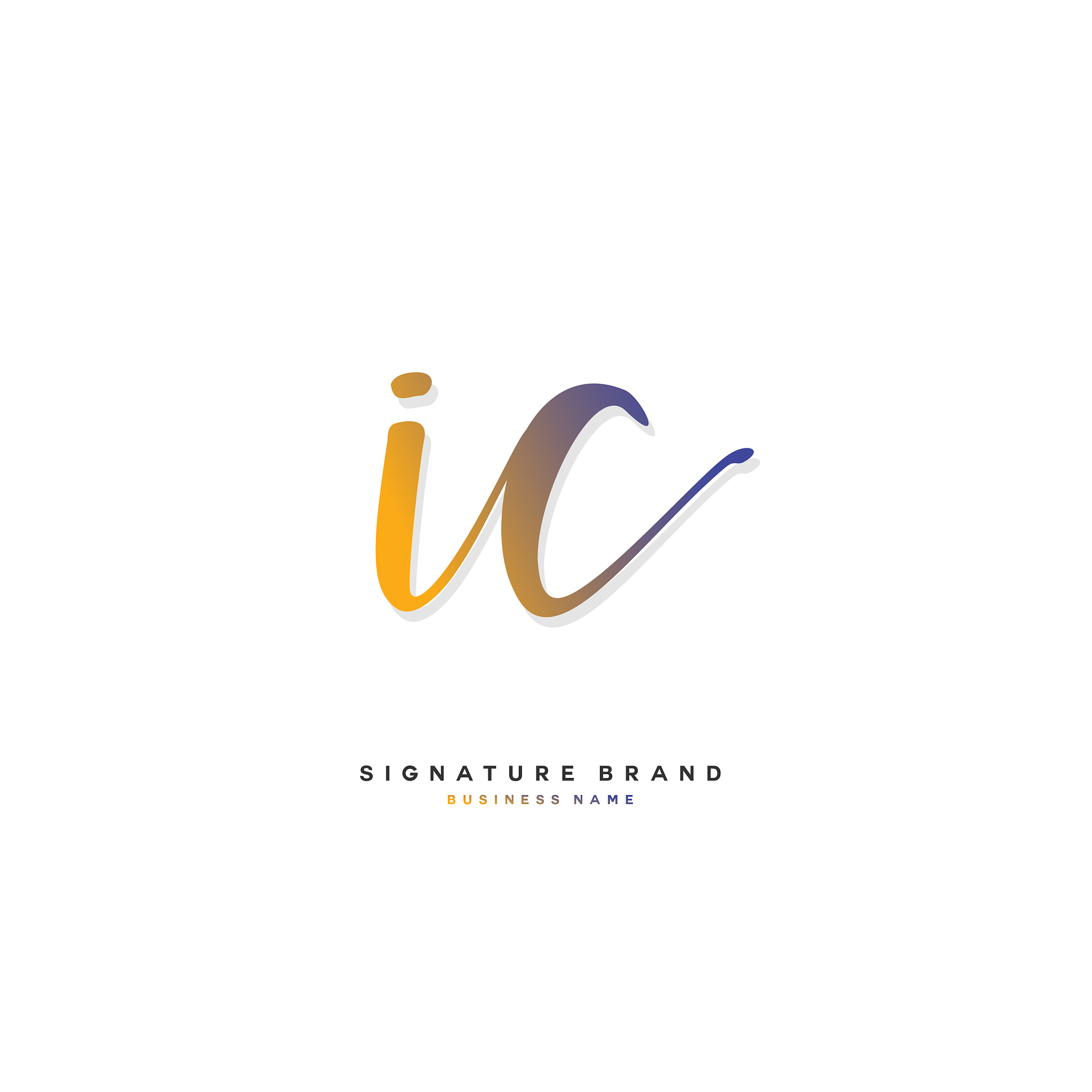 i c ic initial letter handwriting and signature