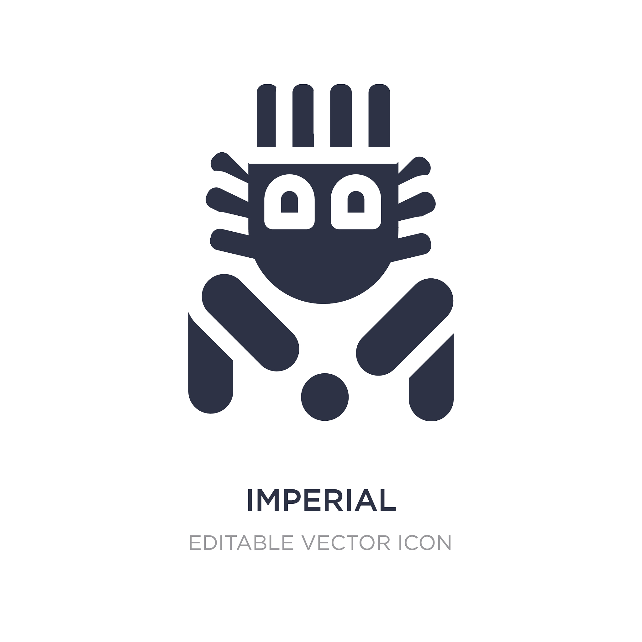 imperial guardian lion icon on white background