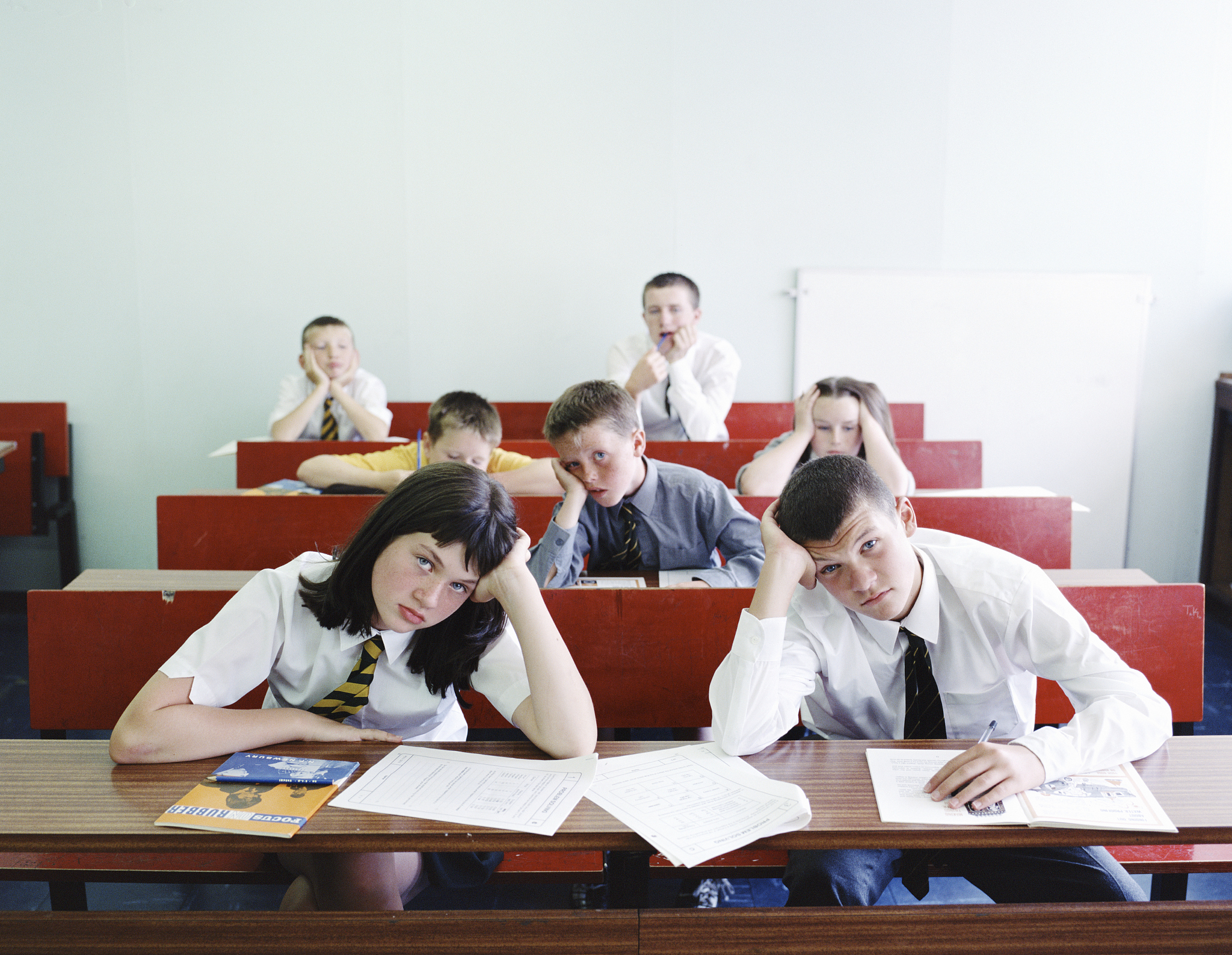 bored students in classroom