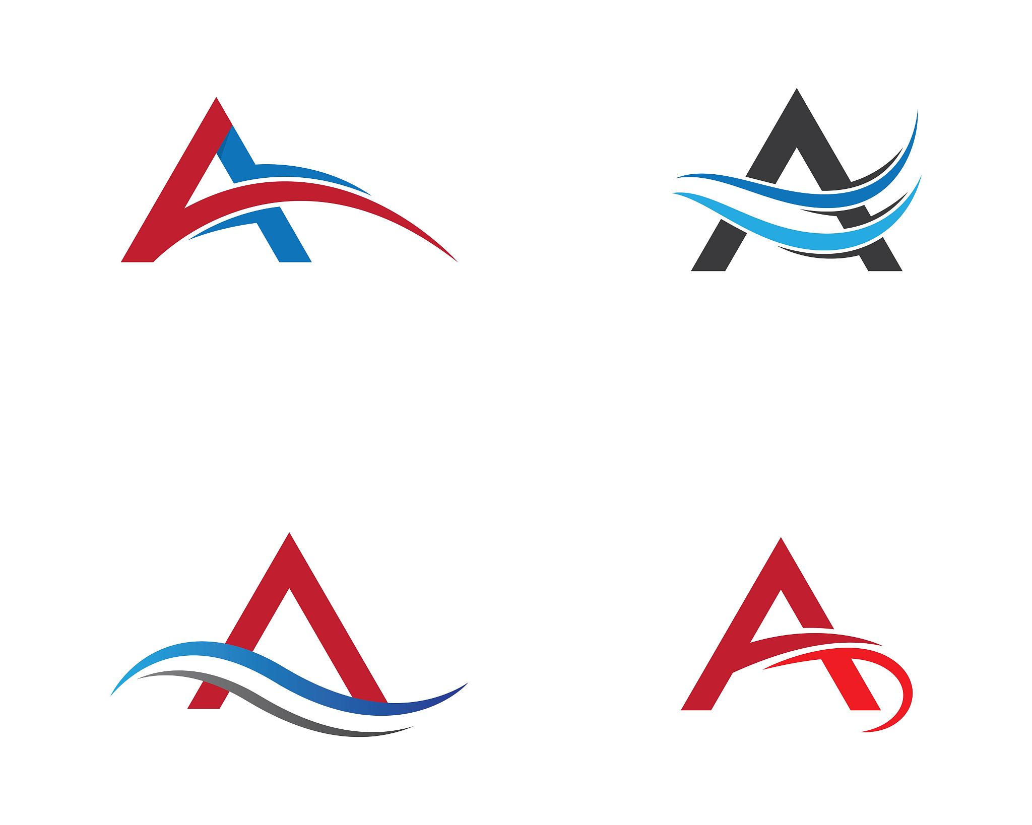 letter a symbol illustration
