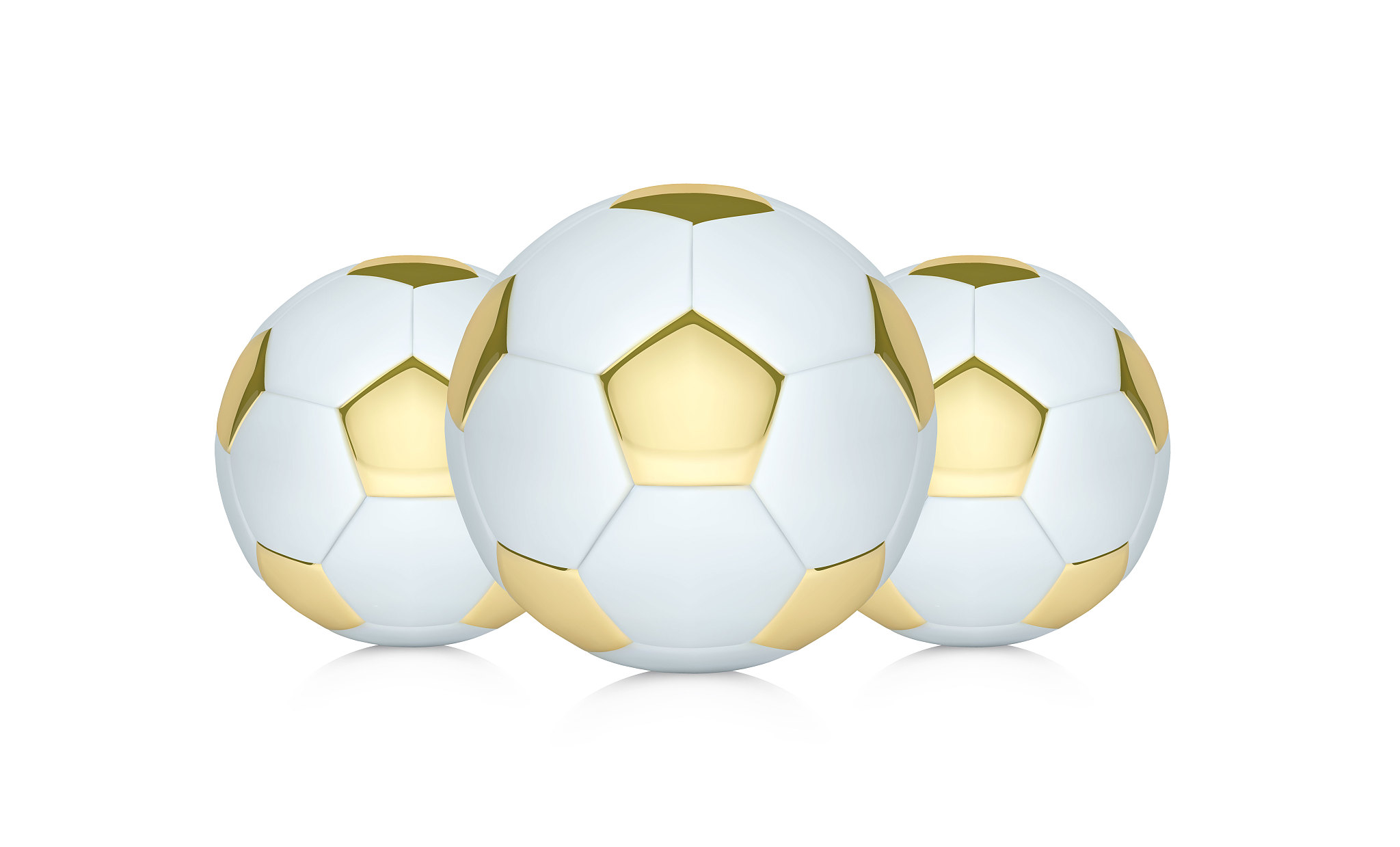 vector white and gold soccer ball. realistic soccer ball or foot