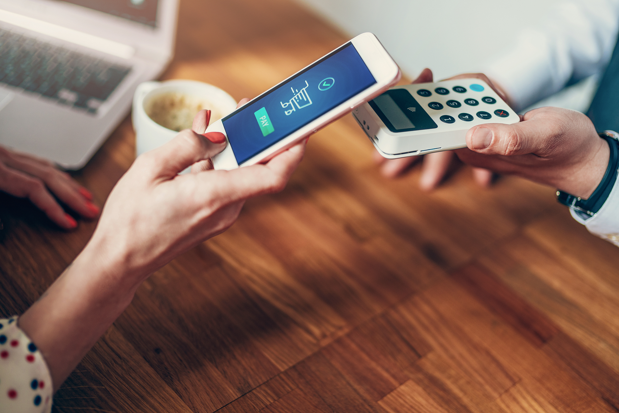 contactless payment using a smart phone
