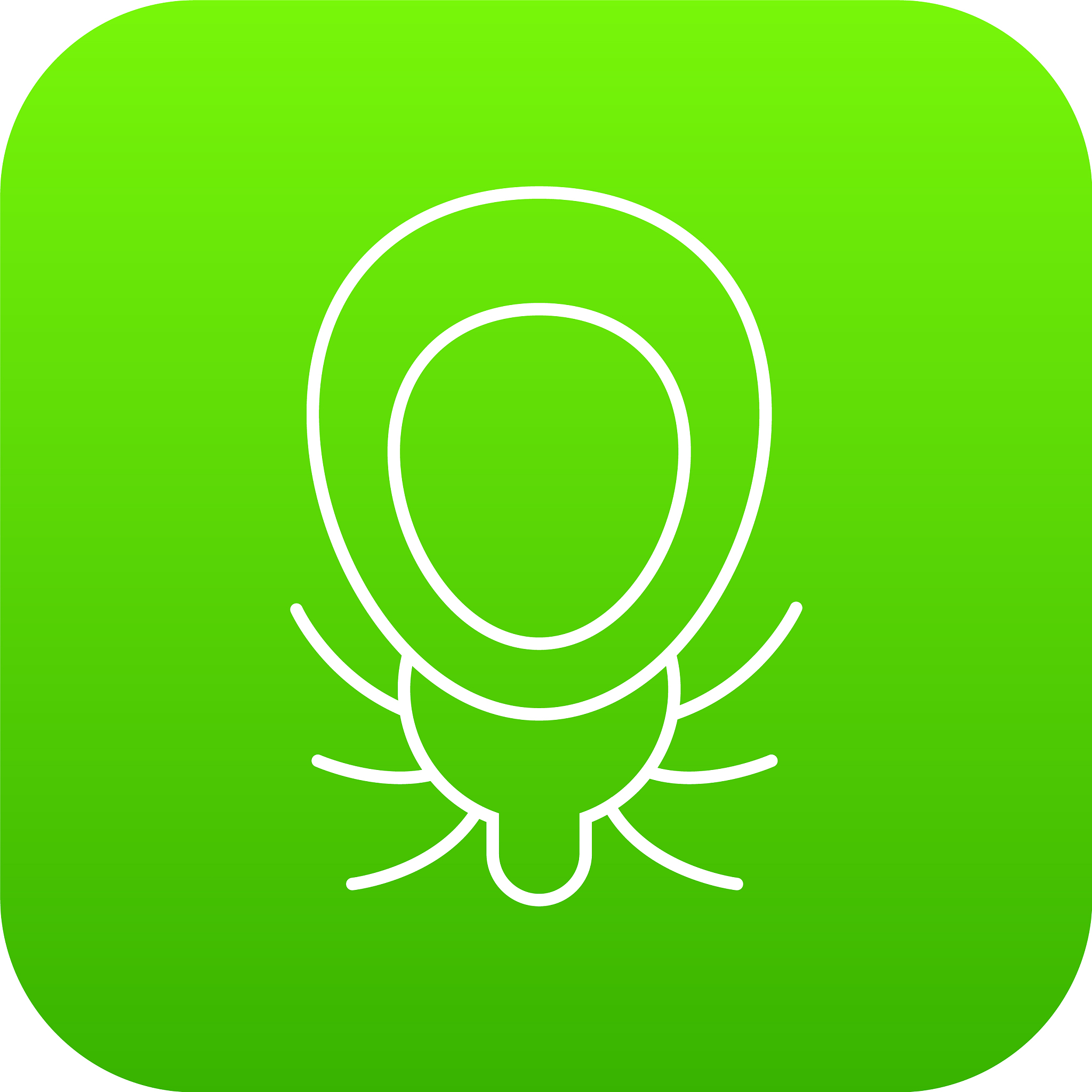 mouse virus icon green