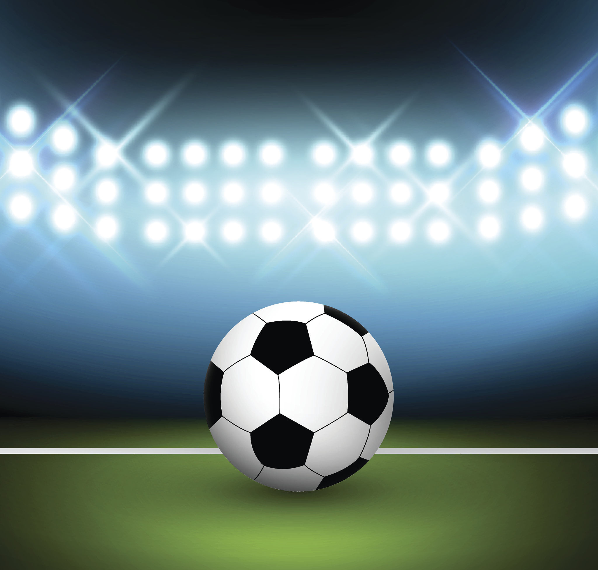 soccer ball on a field