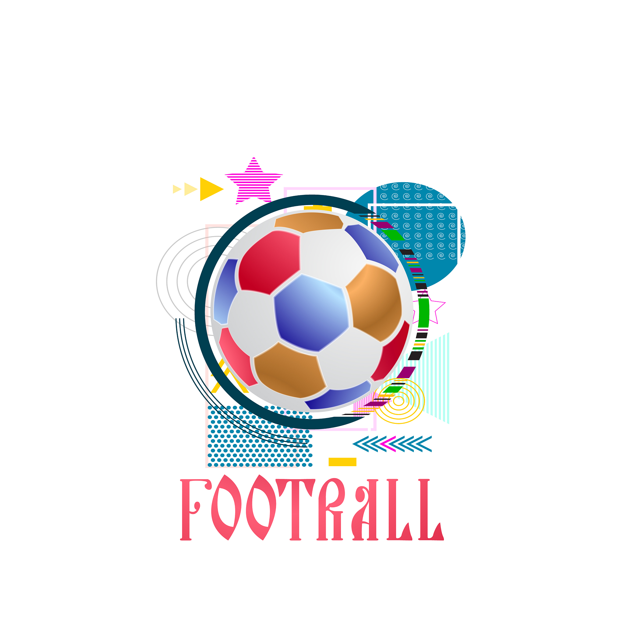 soccer ball on an abstract background