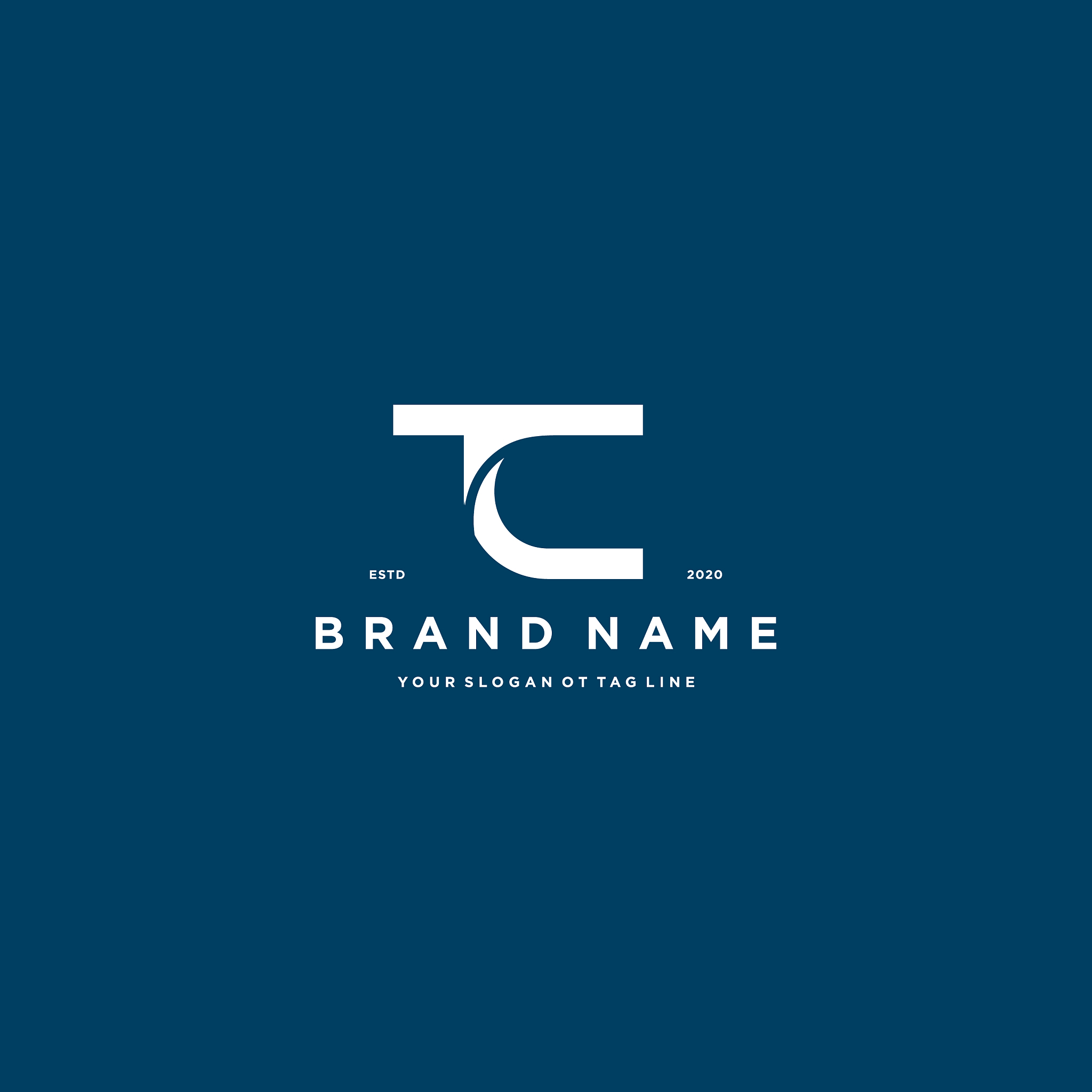 letter ct logo design