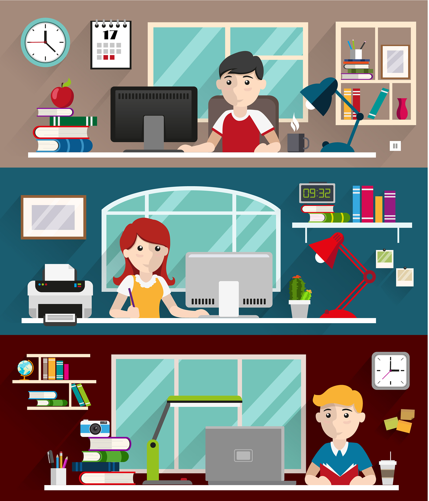 students doing homework
