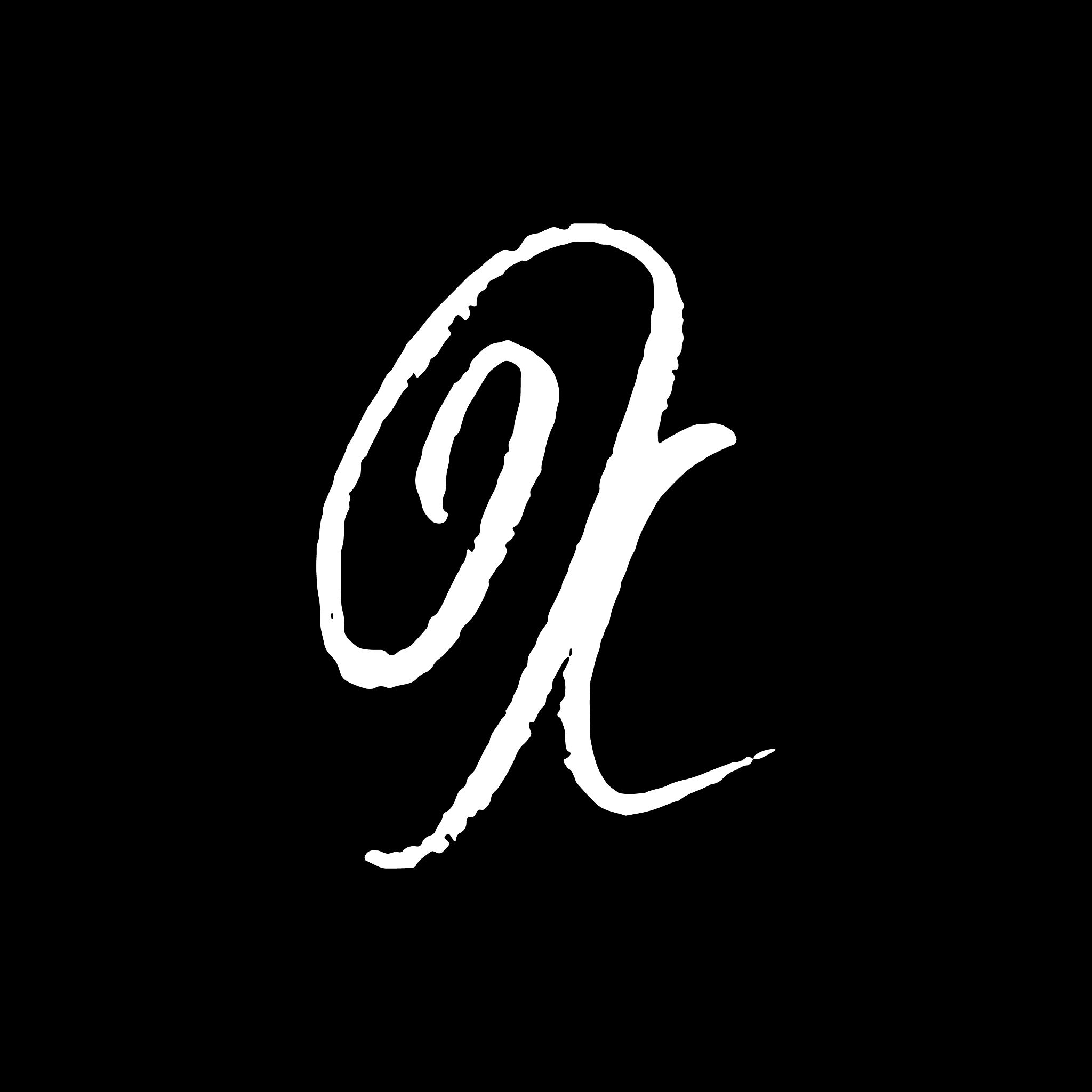 letter x handwritten by dry brush rough strokes