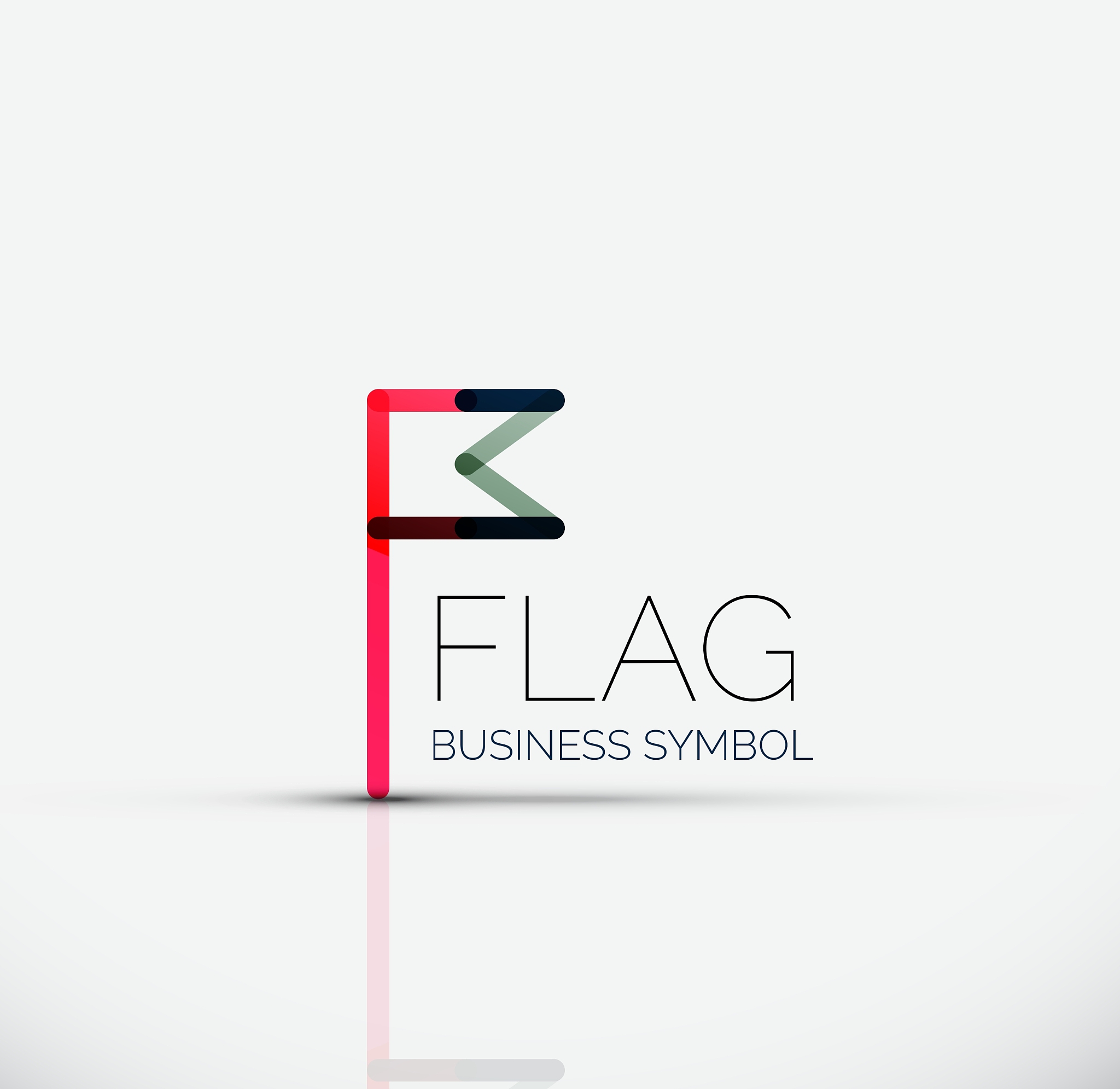 logo flag abstract linear geometric business icon