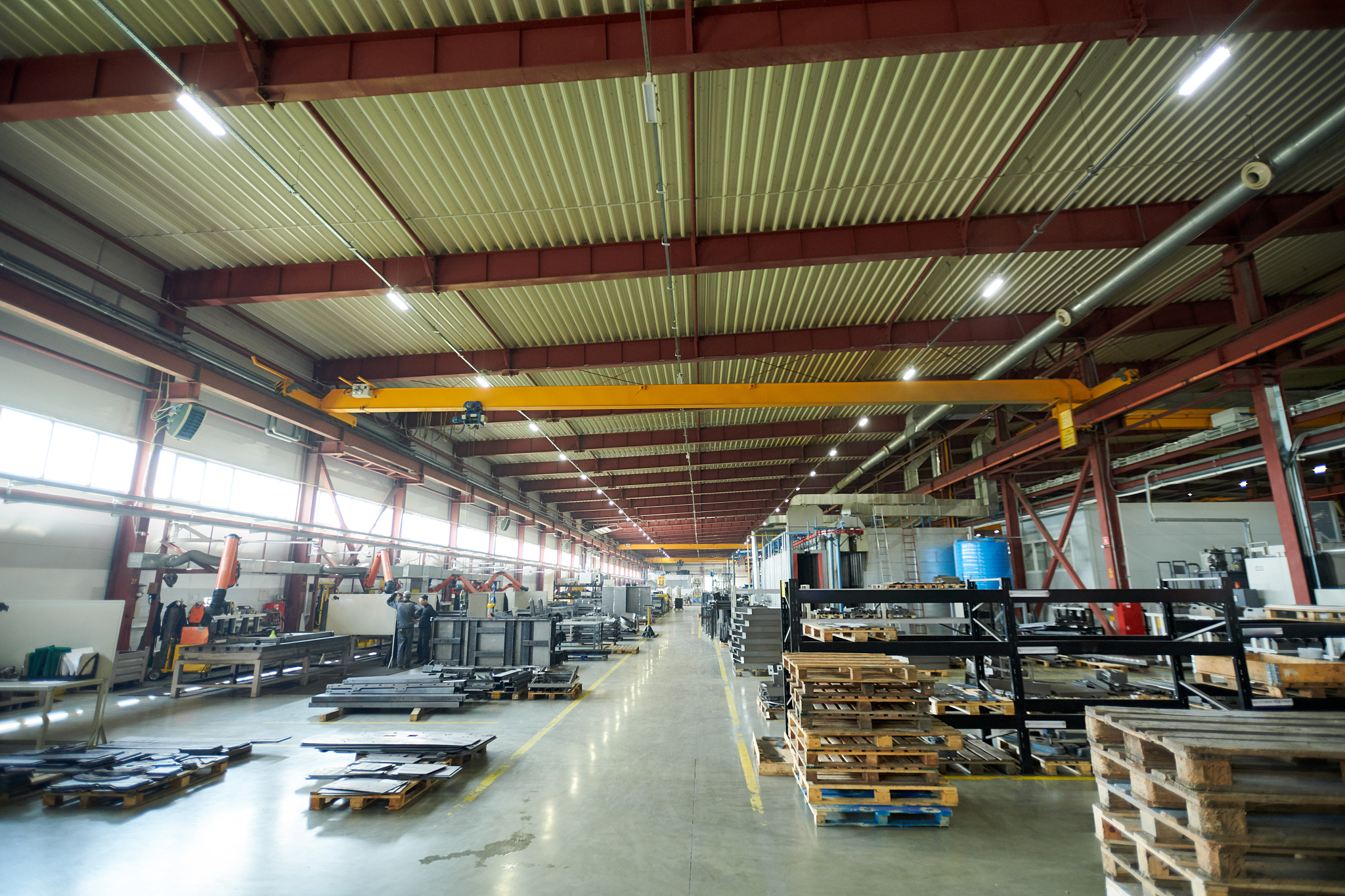 production hall background