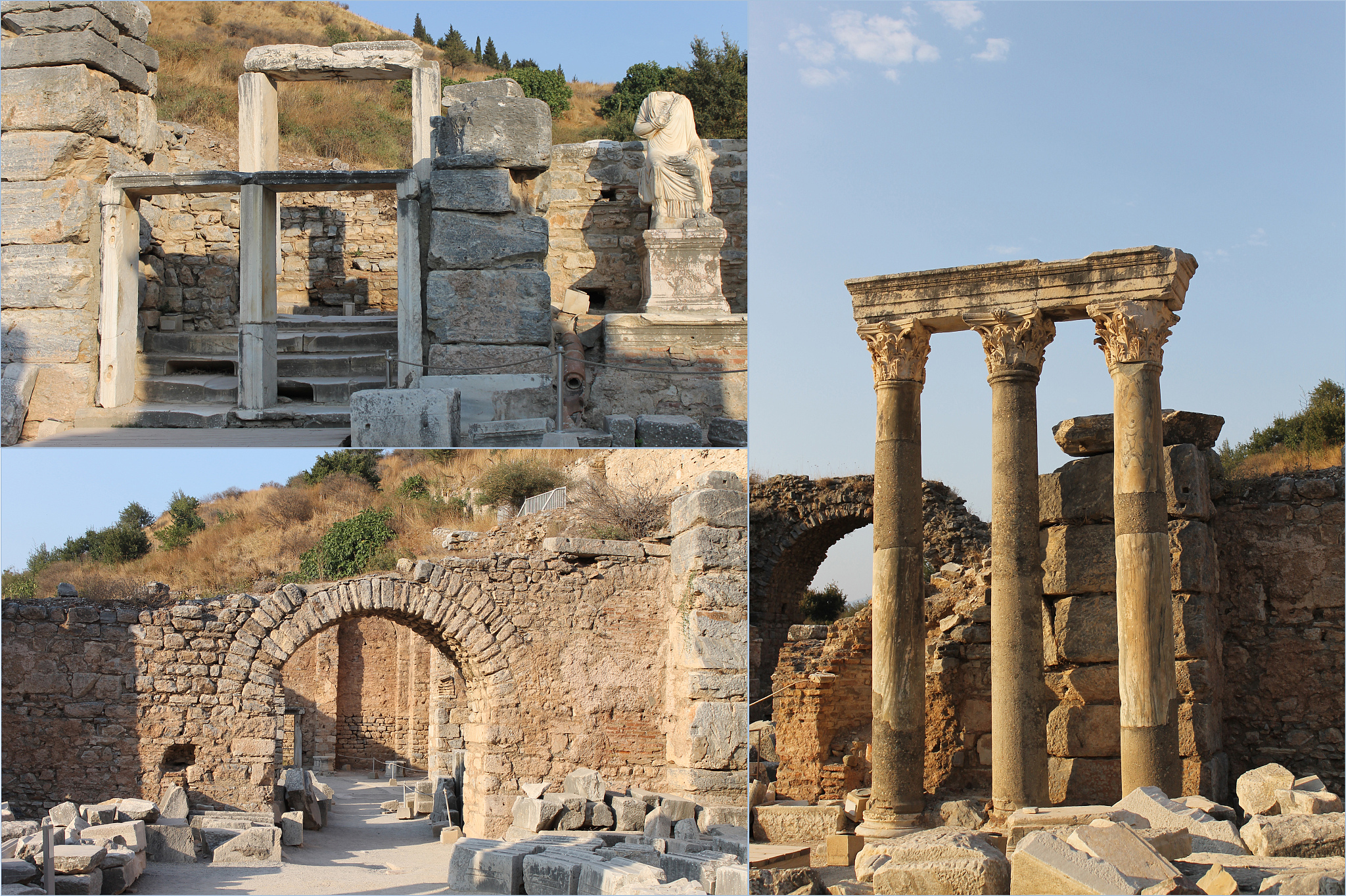 the ruins of the famous ancient city of ephesus