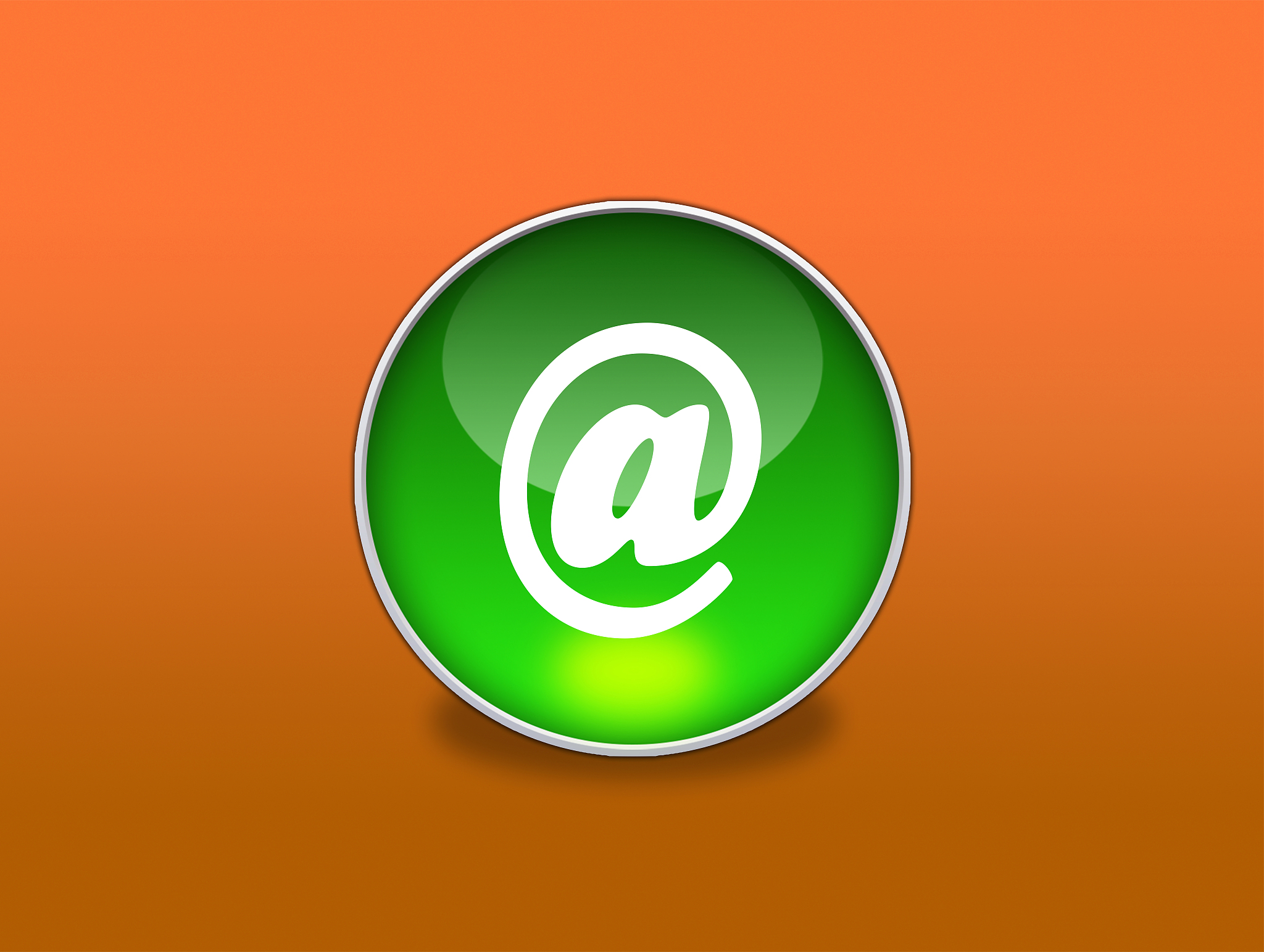 web button - at symbol