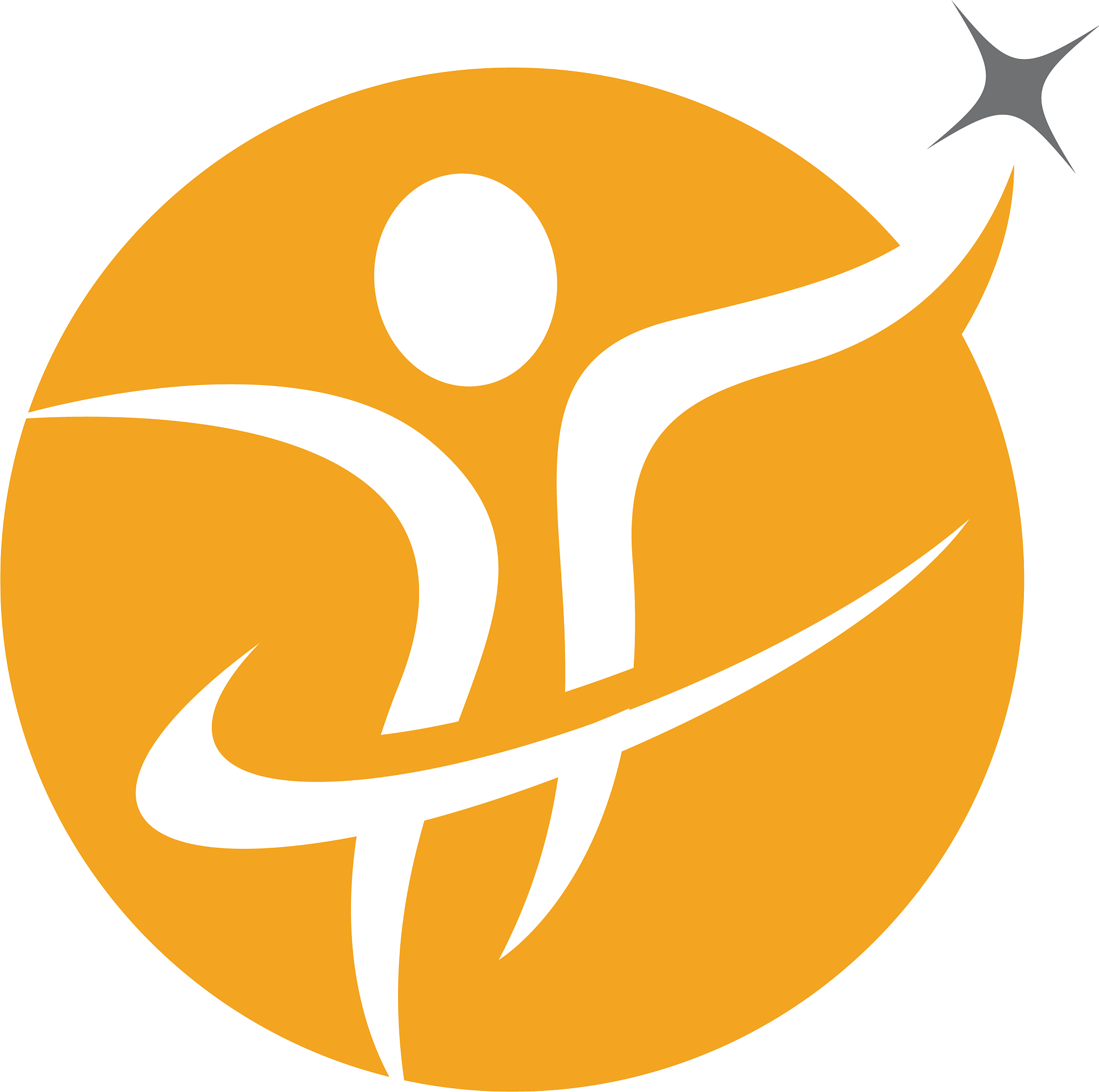 human character logo sign