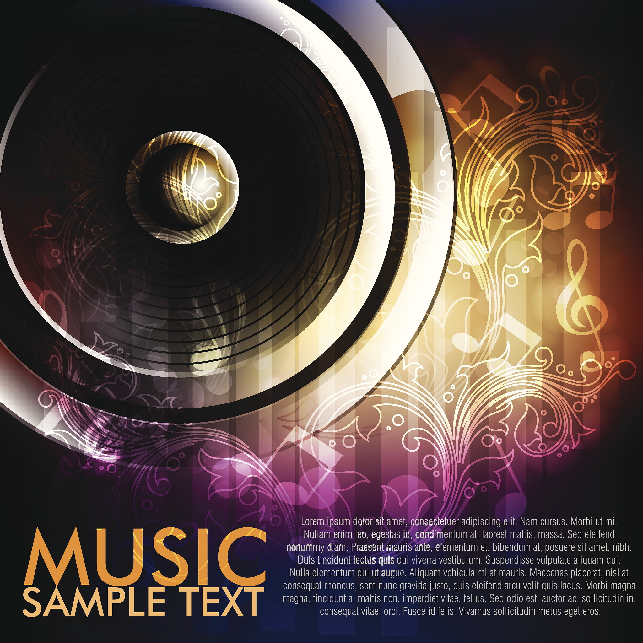 abstract music background