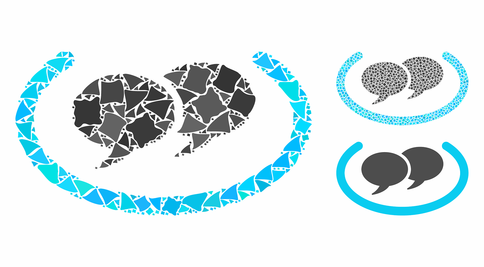 chat messages mosaic icon trembly elements