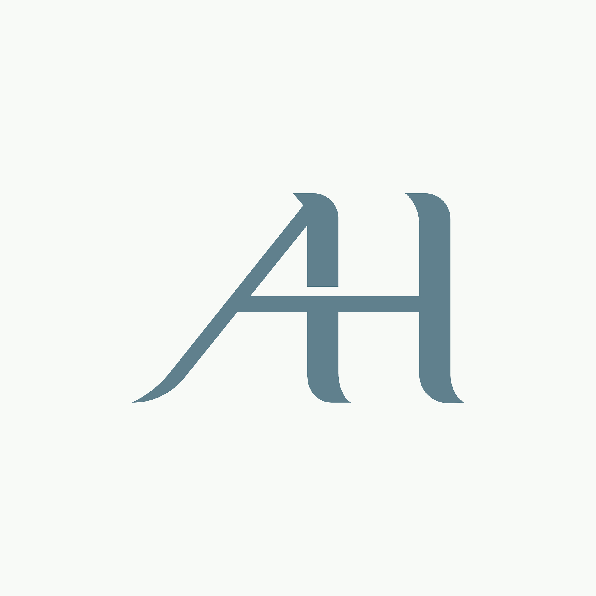 initial letter ah logo or ha logo designs