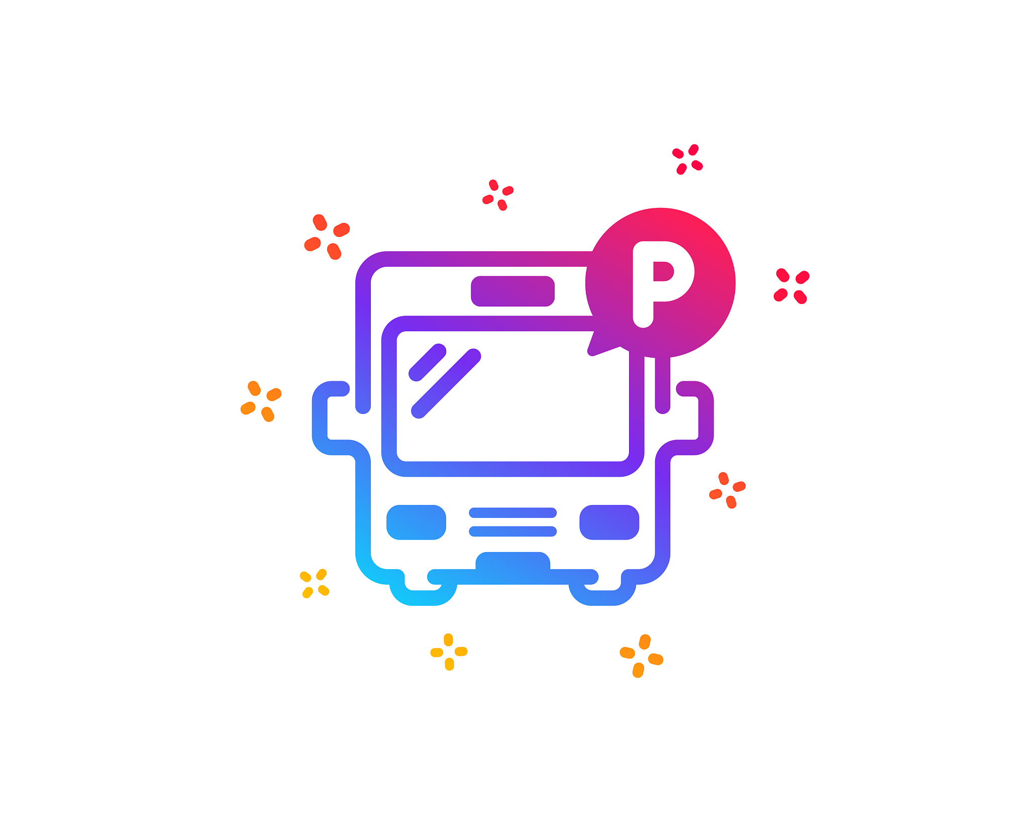 bus parking icon auto park sign